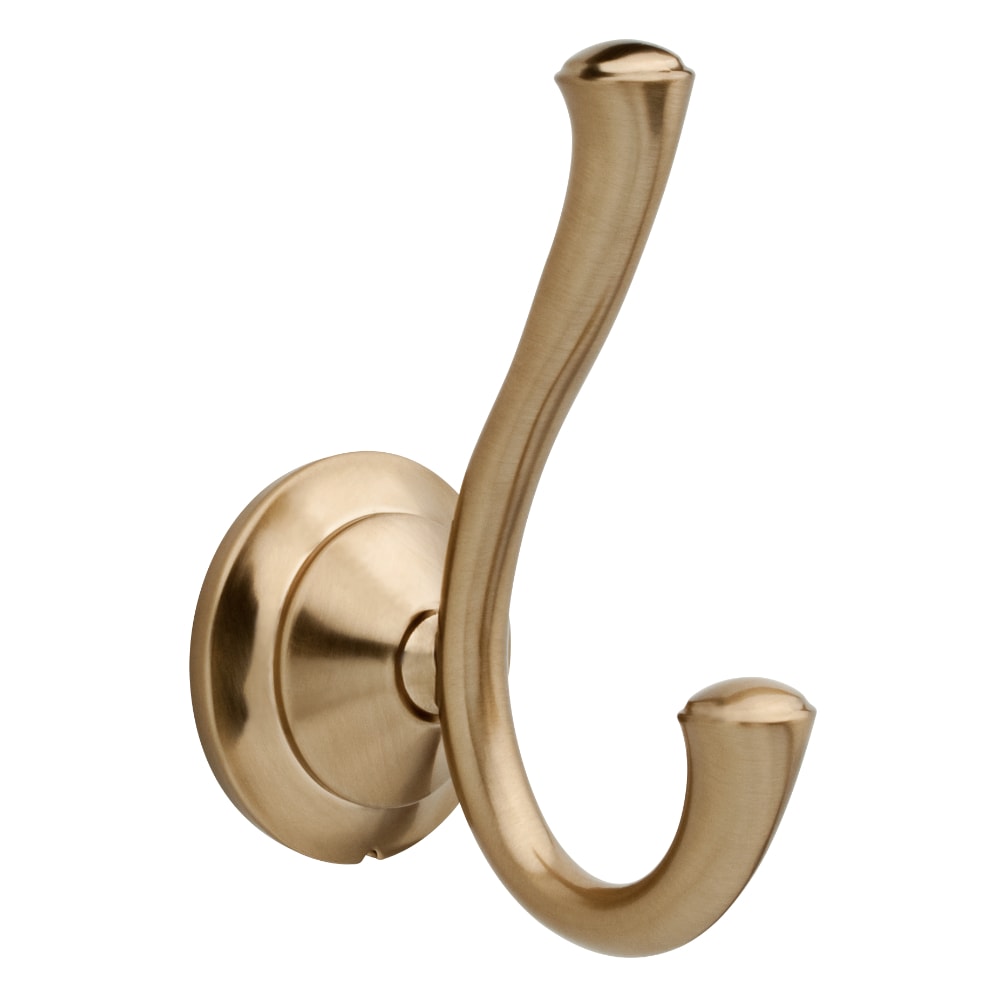 Doble gancho para toallas de montaje en pared Delta Linden color bronce champagne