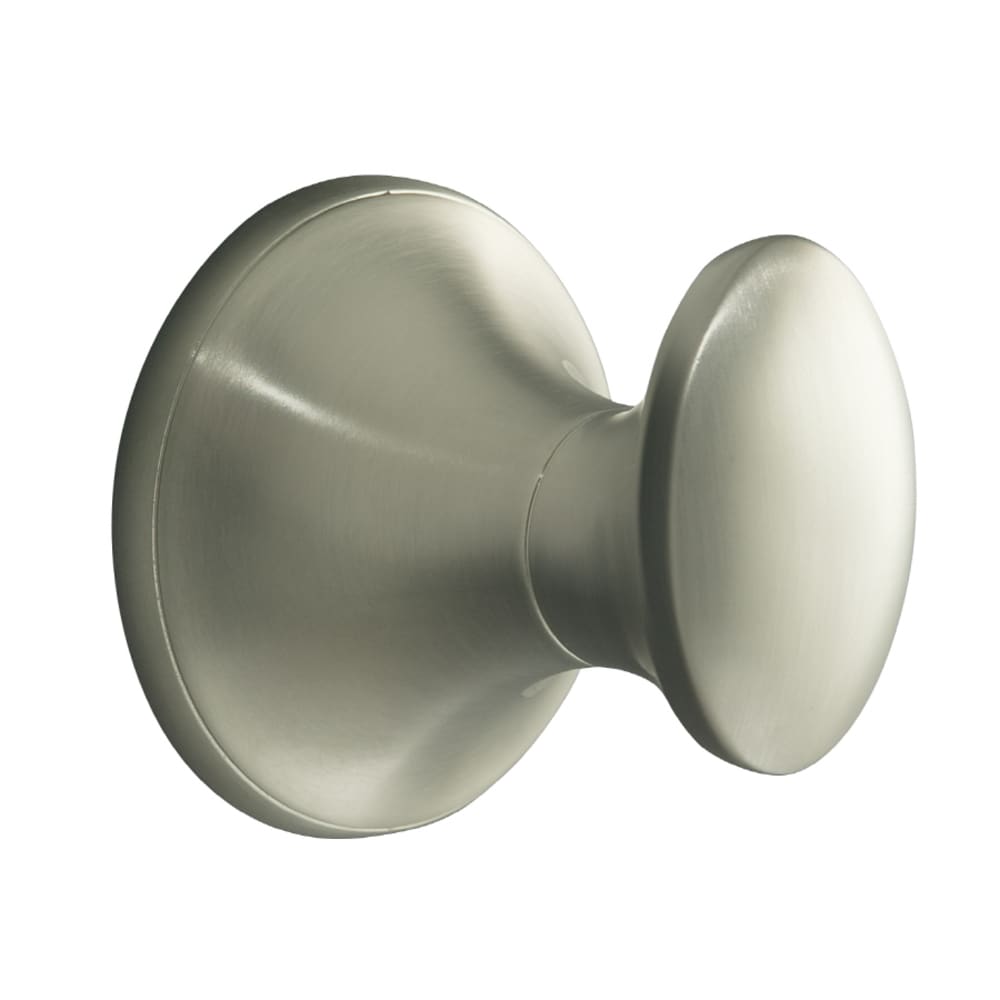 Colgador de toalla de pared individual en níquel cepillado vibrante Coralais de KOHLER