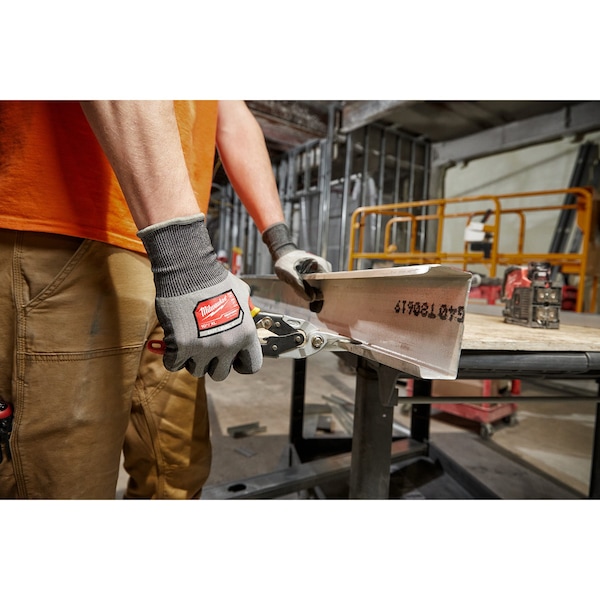 Guantes Milwaukee Tool 12 pares nivel de corte 4 de alta destreza con revestimiento de poliuretano - M, nivel de corte A4, calibre 18, color gris - 48-73-8741B