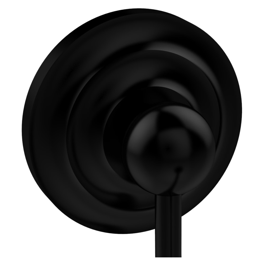 Colgador de toalla de pared individual en negro mate Prestige Que-New de Allied Brass PQN-H1-BKM.