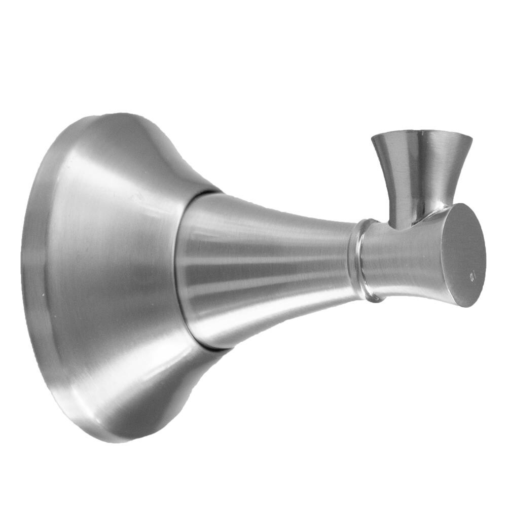 Percha de toalla de montaje en pared individual ARISTA Arlington en níquel satinado