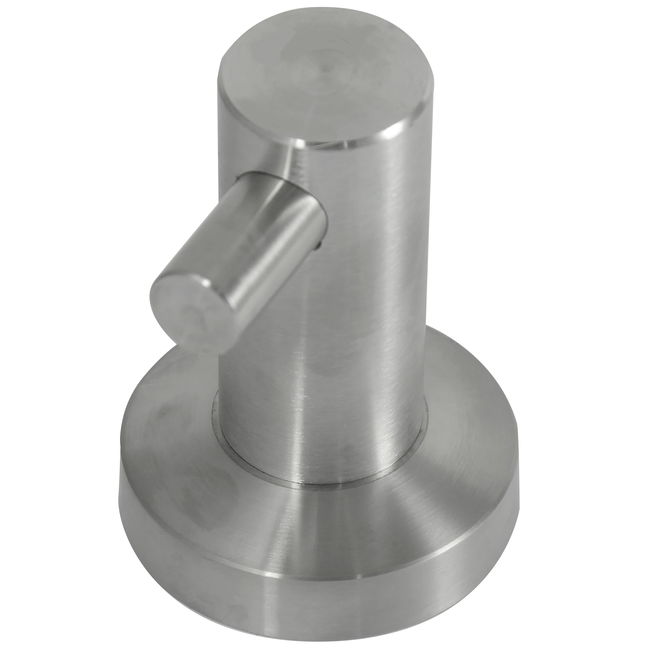 Colgador de toallas de pared de acero inoxidable satinado de una sola percha