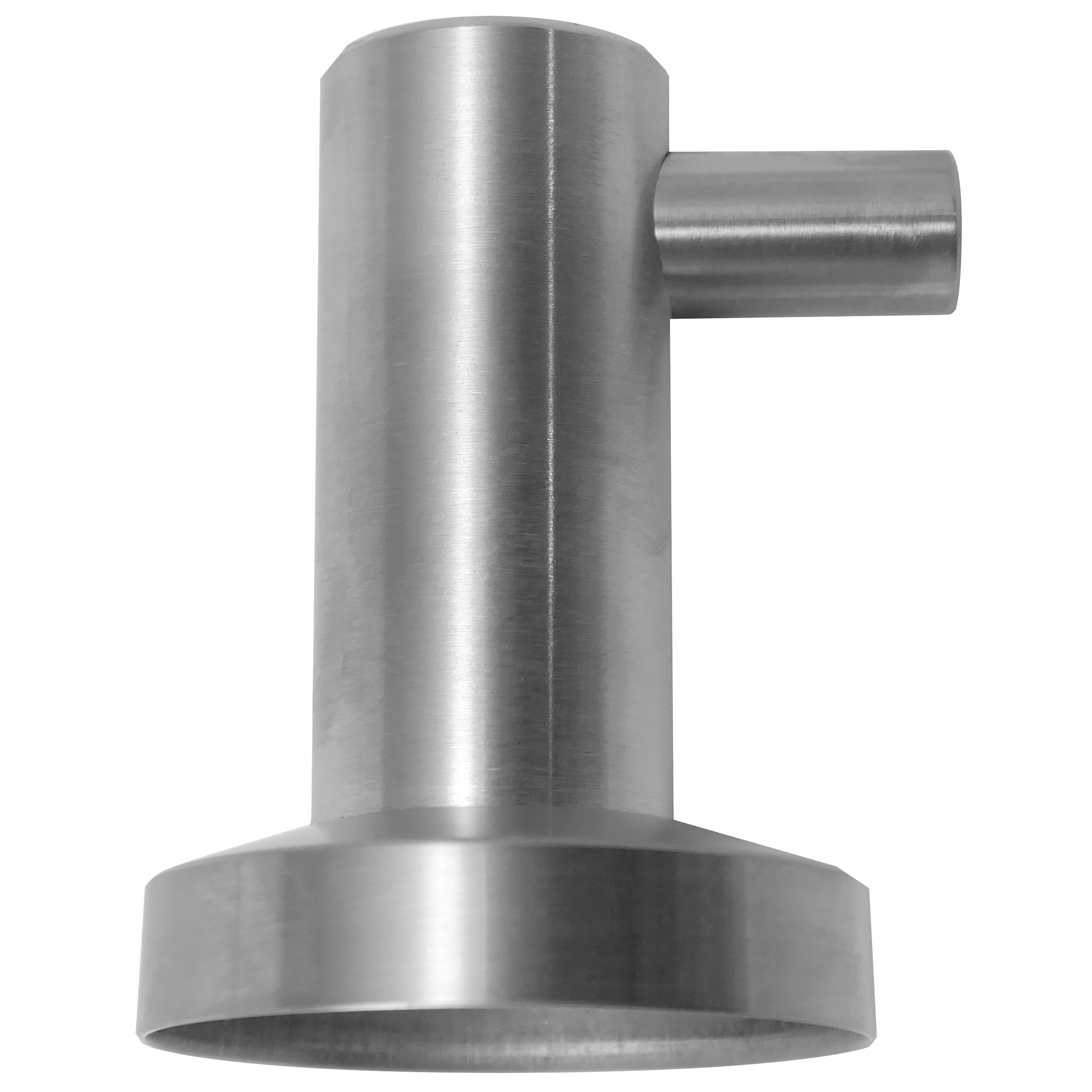 Colgador de toallas de pared de acero inoxidable satinado de una sola percha