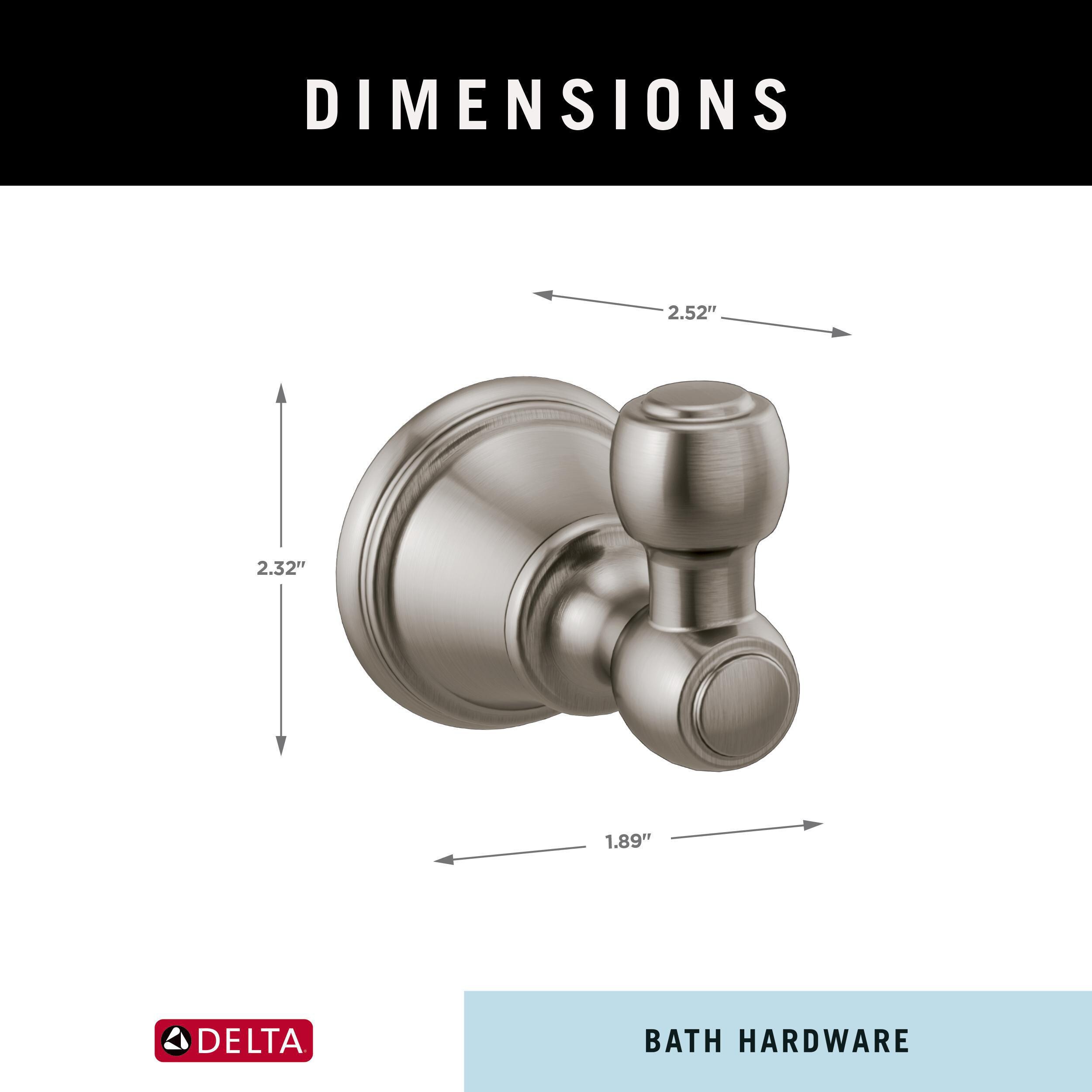 Percha de toalla de pared de acero inoxidable brillante de Delta Woodhurst