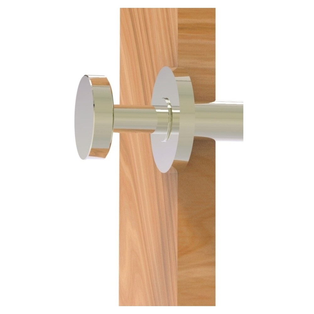 Percha de toalla de pared de níquel pulido Allied Brass Fresno con un solo gancho - FR-23-PNI