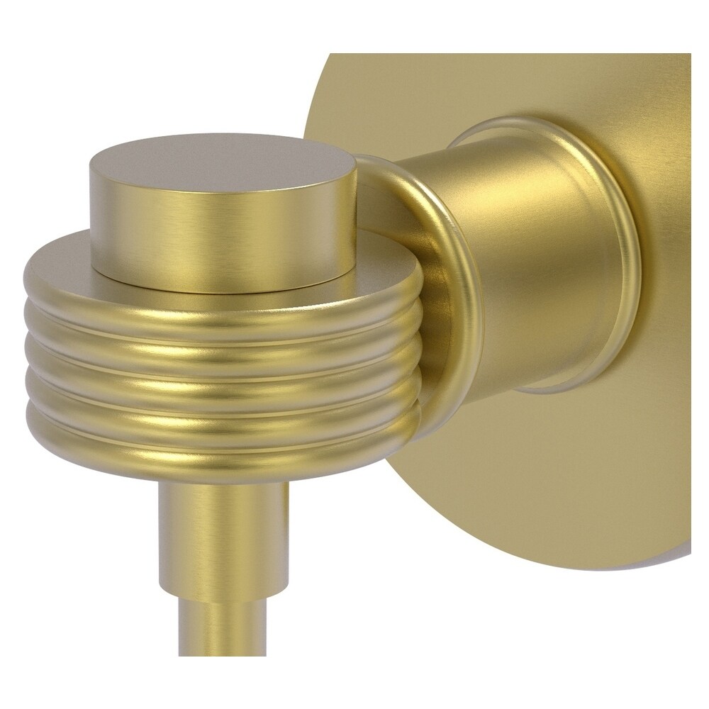 Gancho para toallas montado en la pared, acabado satinado latón, solo gancho Continental de Latón Allied Brass 2020G-SBR.