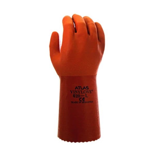 El mejor guante Vinylove 620 resistente a químicos naranja en tamaño XL 10 - 845-620XL-10.