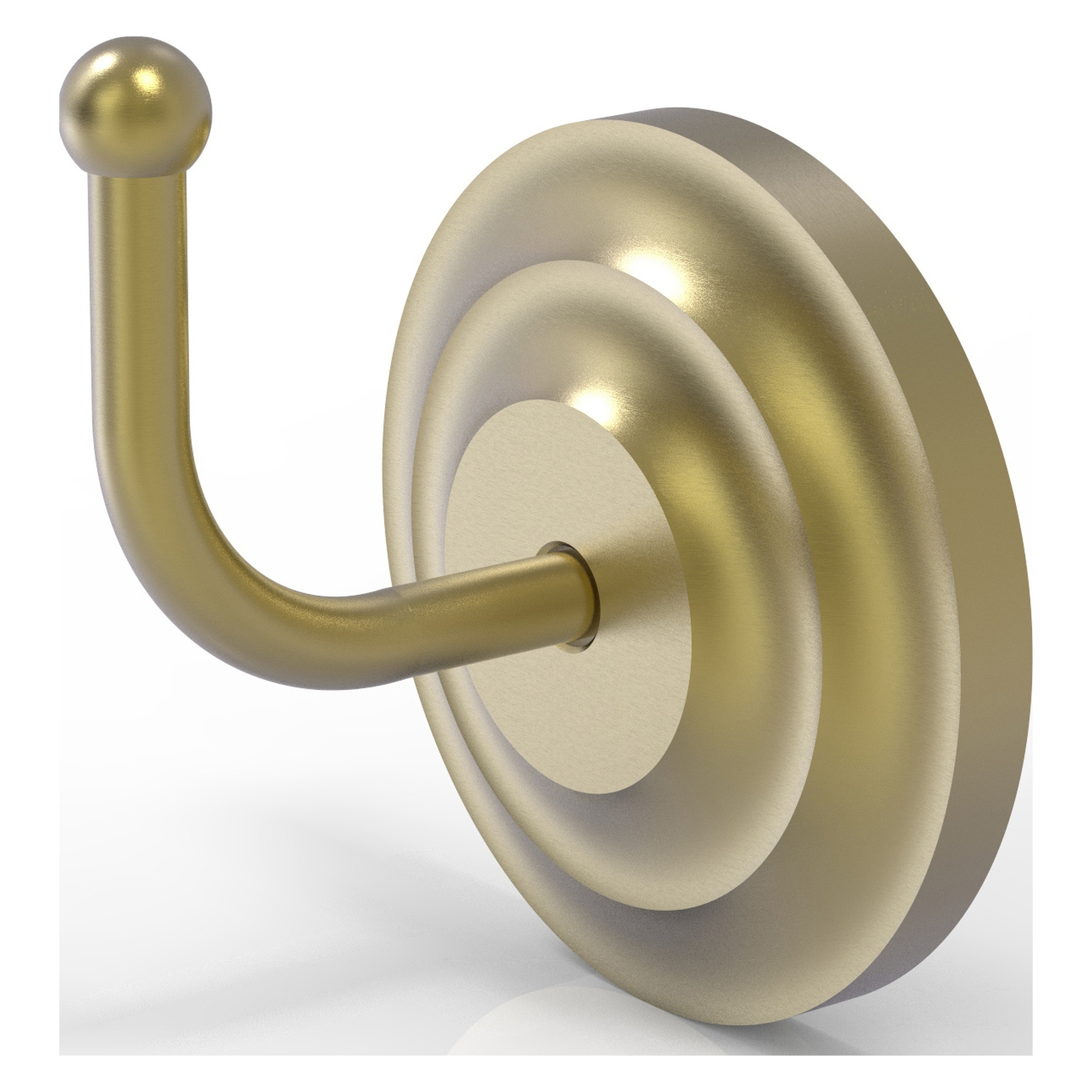 Gancho para toalla de montaje en pared de latón satinado Que New de Allied Brass - acabado en latón satinado - modelo QN-H1-SBR