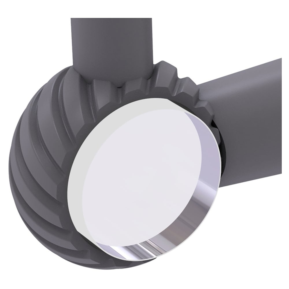 Gancho para toallas de pared de montaje único en color gris mate de Allied Brass Pacific Beach PB-20T-GYM