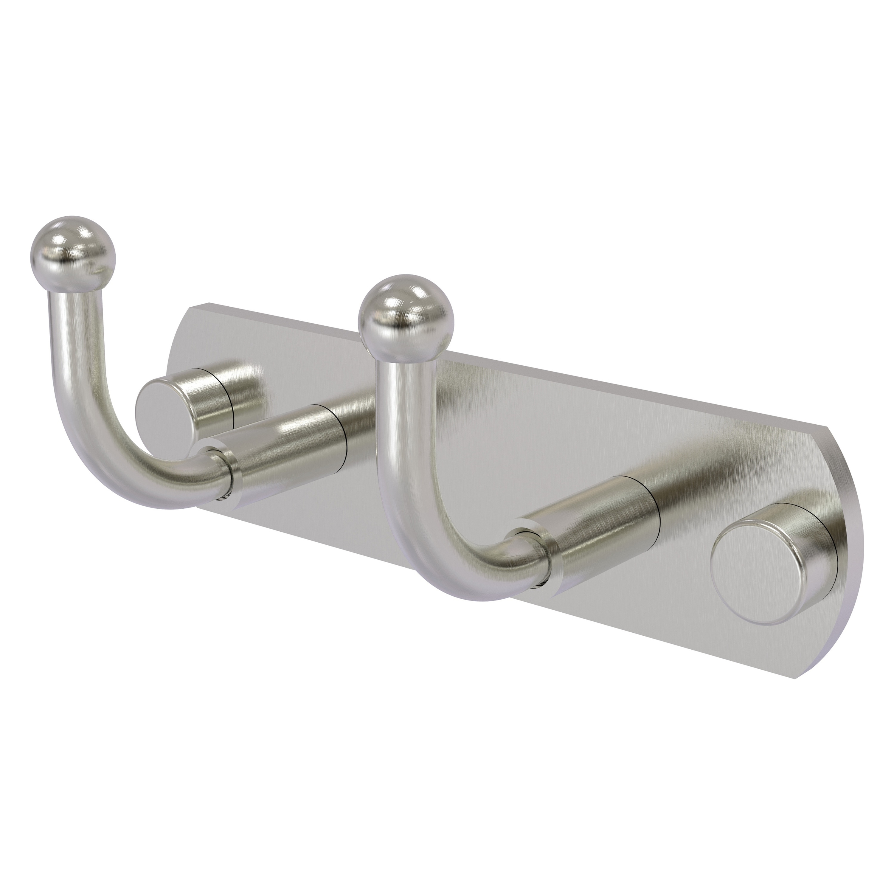 Gancho para toallas de montaje en pared doble de Níquel Satinado Allied Brass Skyline