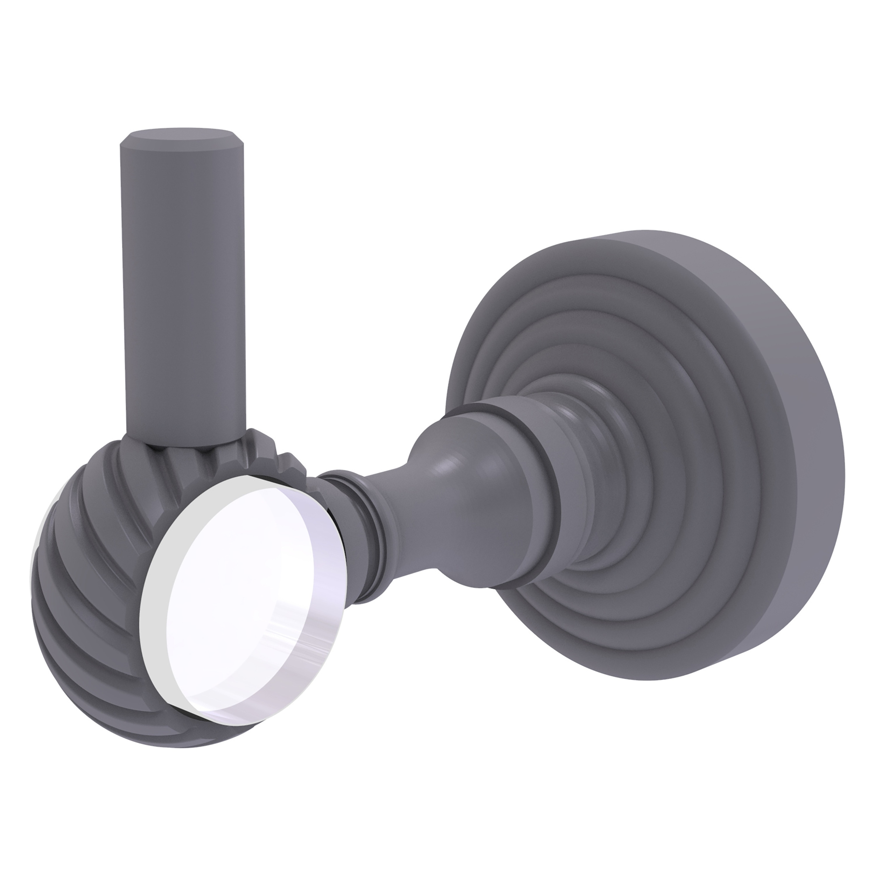 Colgador de Toalla de Pared de Acero Color Gris Mate de Pacific Grove con Gancho Único