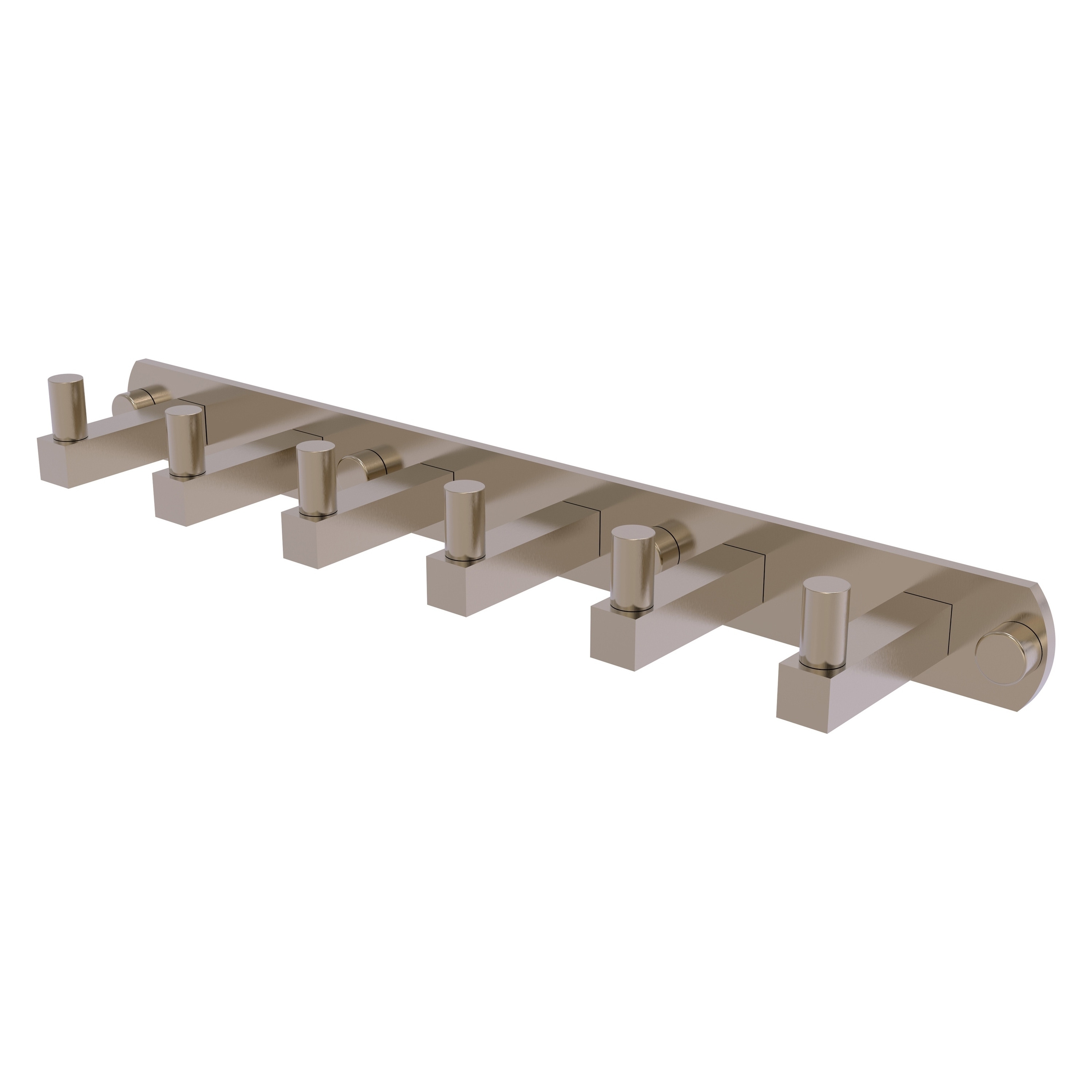 Colgador de toallas de pared de 6 ganchos en acabado pewter antiguo de Montero.