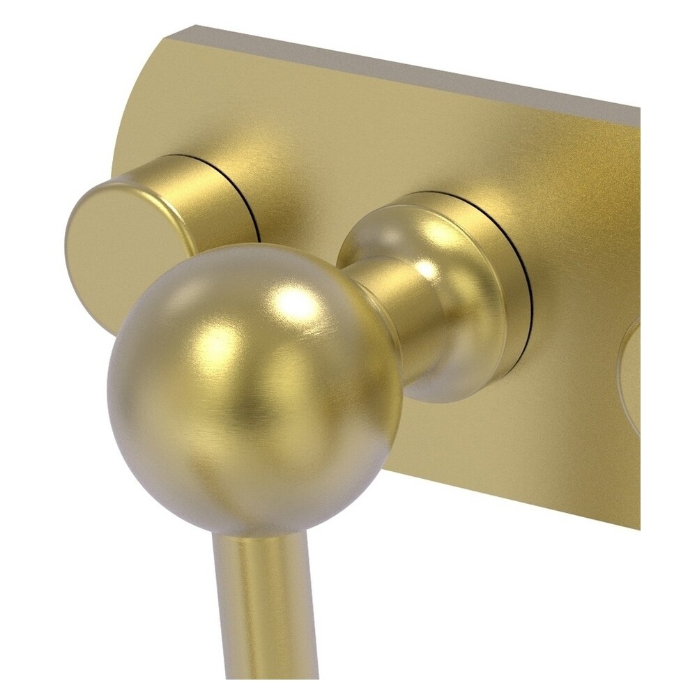 Gancho para toallas doble de montaje en pared en latón satinado de la línea Prestige Skyline de Allied Brass