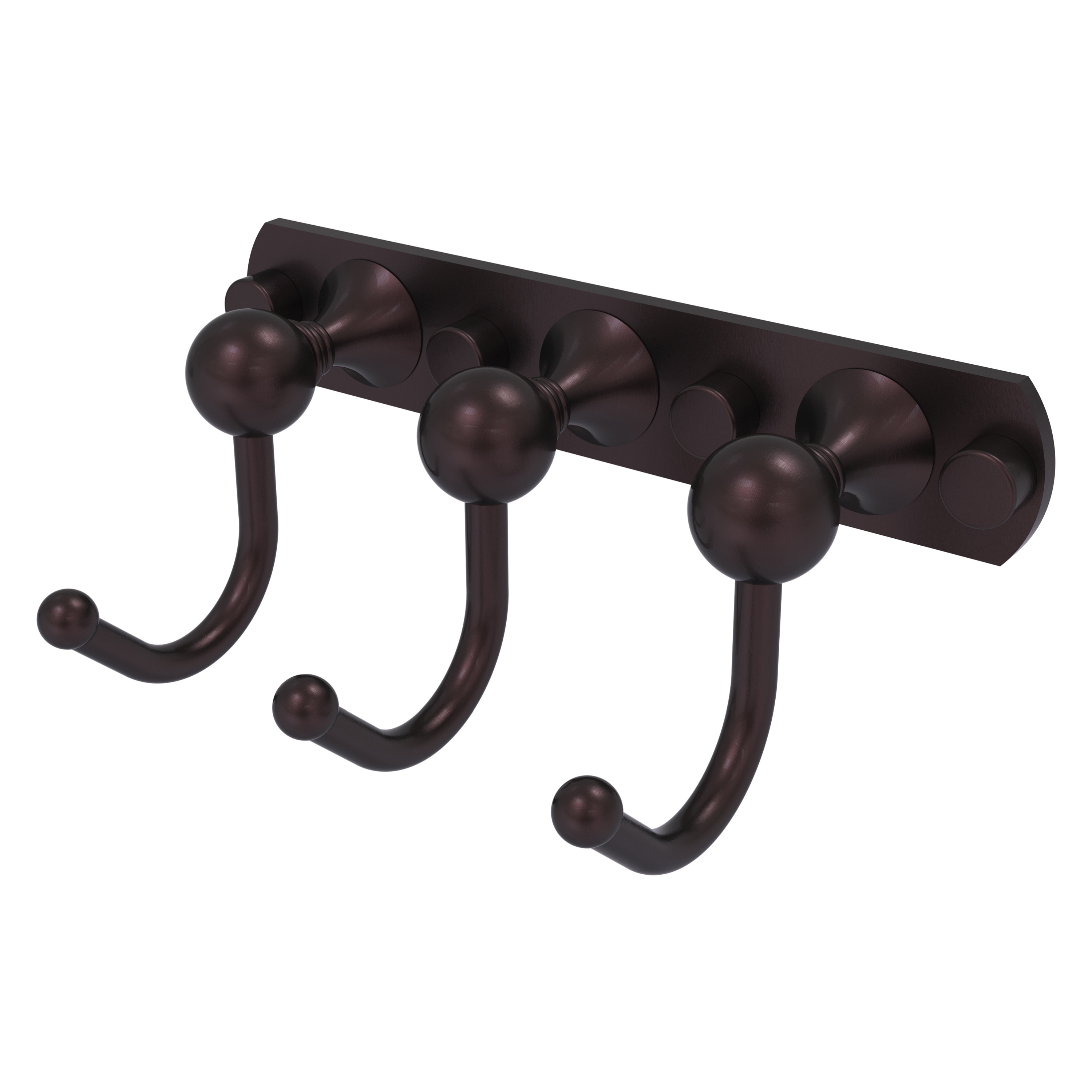 Colgador de Toallas de Montaje en Pared de Triple Gancho en Bronce Antiguo Allied Brass Shadwell