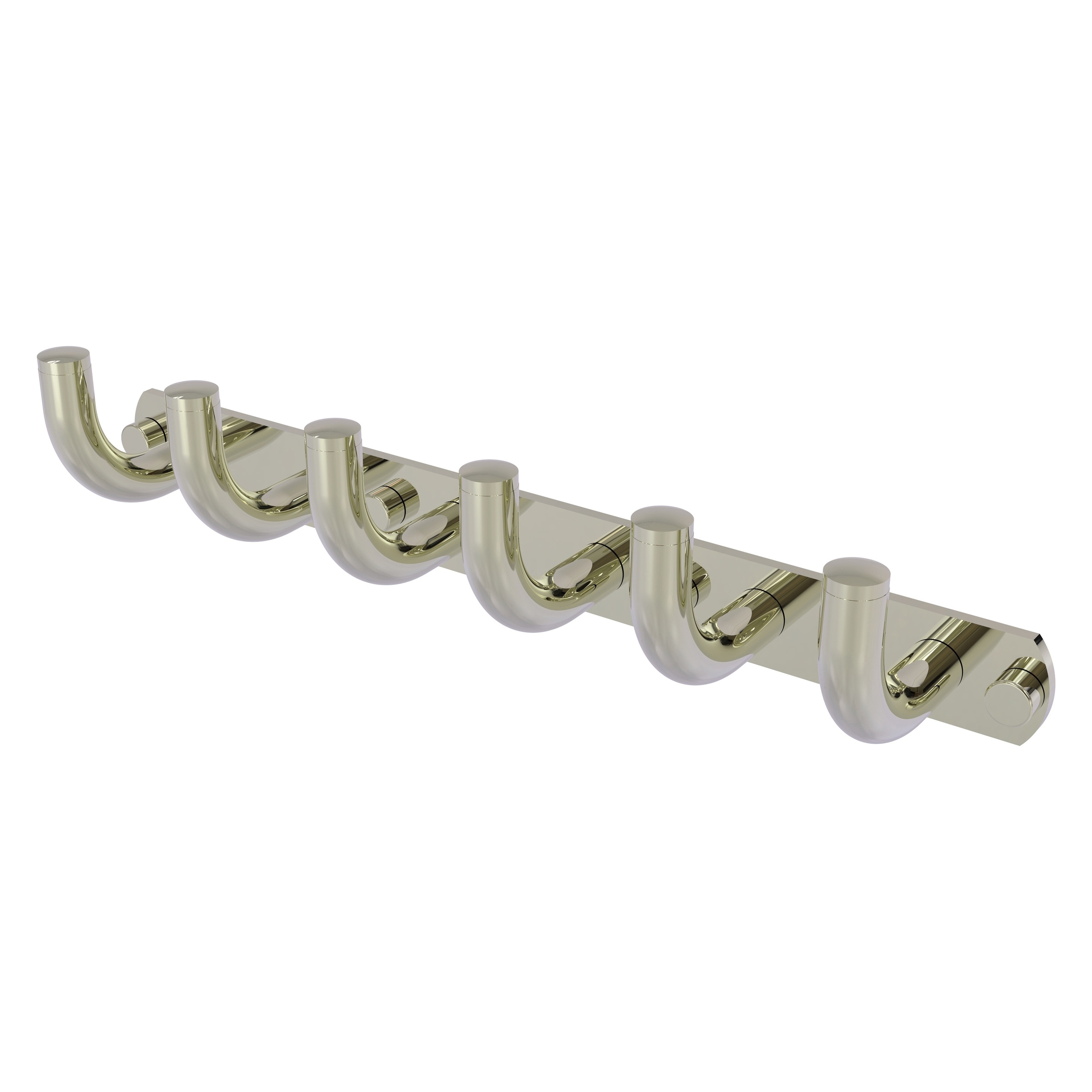 Gancho de Toalla de Pared de 6 Ganchos en Níquel Pulido Allied Brass Remi