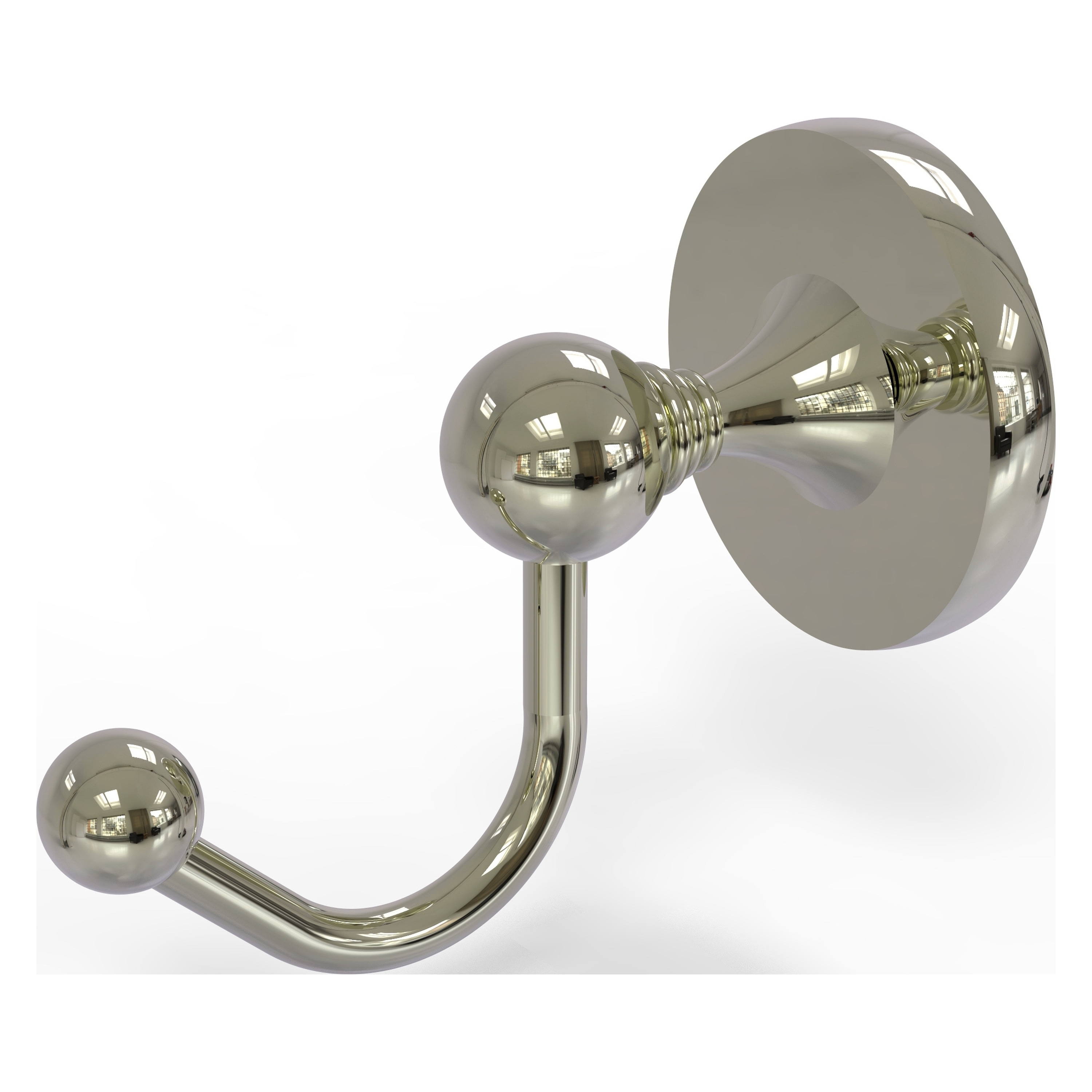 Gancho para toalla de pared individual de níquel pulido Allied Brass Shadwell