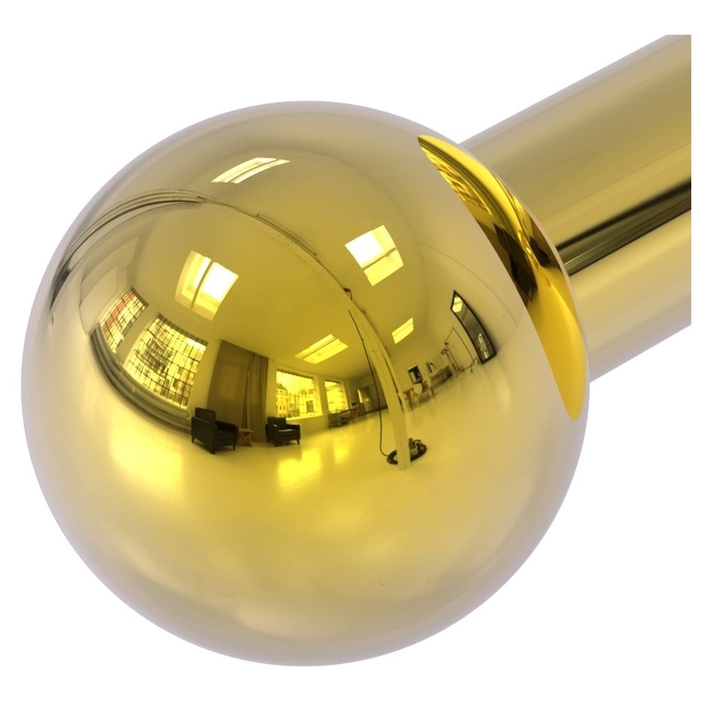 Gancho para toallas de pared de latón pulido Allied Brass Prestige Skyline - Solo gancho