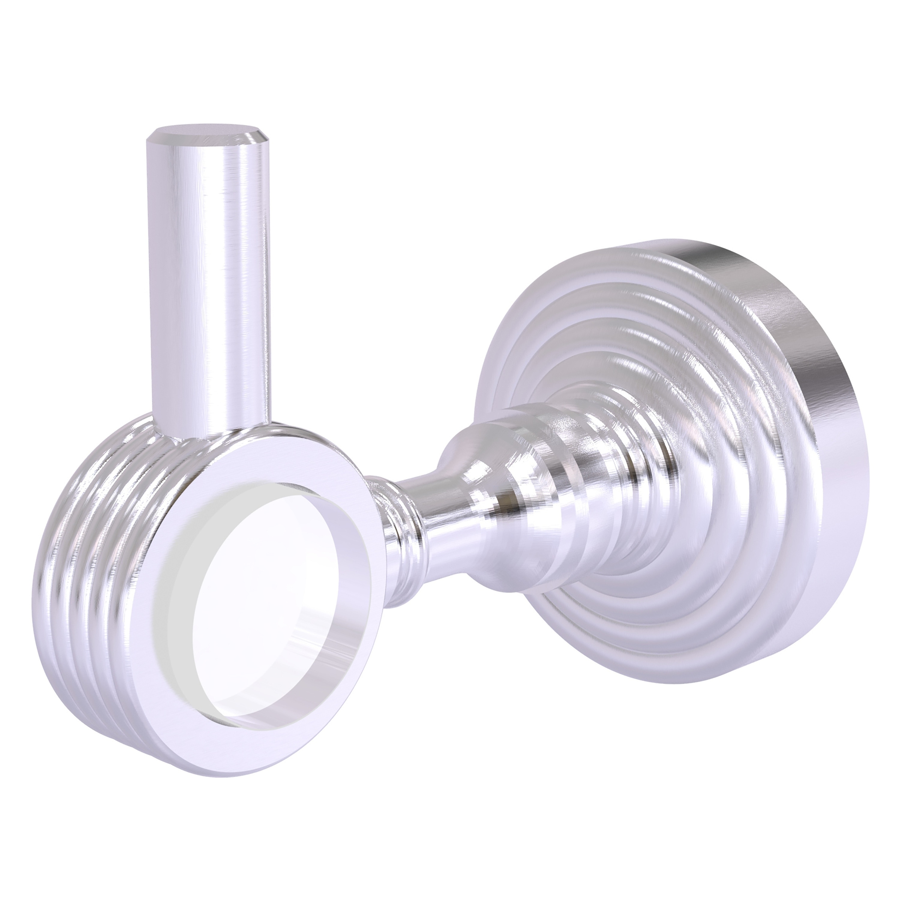 Gancho de toalla de pared de cromo satinado Allied Brass Pacific Grove - Gancho simple PG-20G-SCH