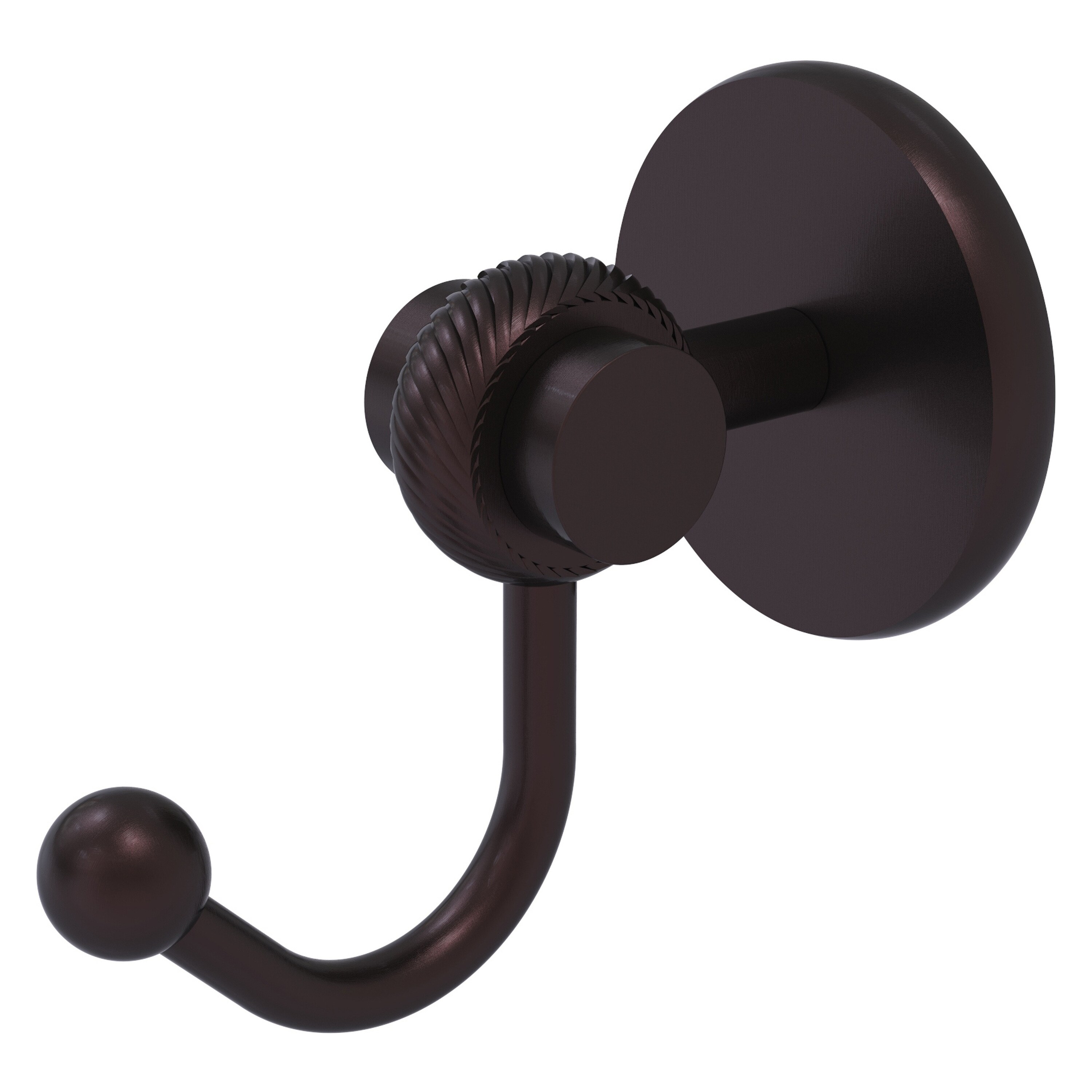 Gancho de Toalla de Montaje en Pared de Bronce Antiguo de Orbita Satelital Dos de Allied Brass 7220T-ABZ