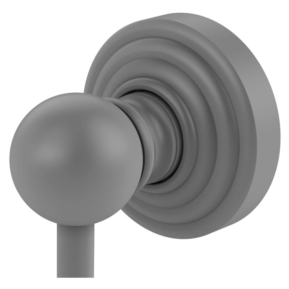 Colgador de toallas de montaje en pared de un solo gancho en gris mate Waverly Place de Allied Brass