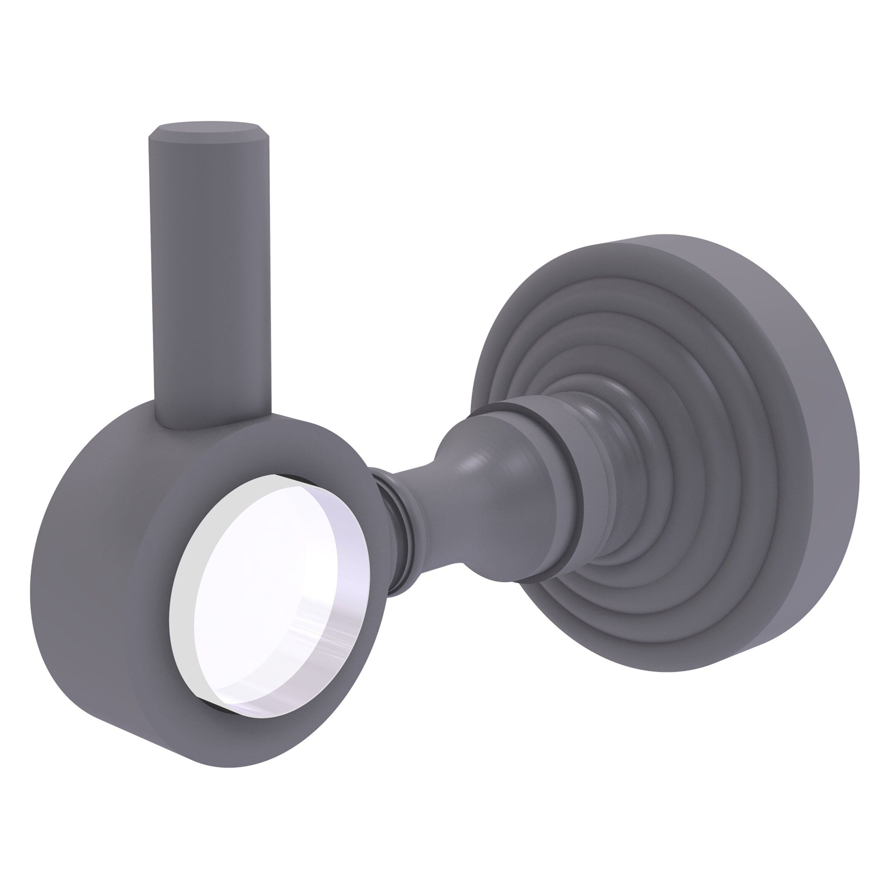 Colgador de toalla de montaje en pared individual en gris mate de Allied Brass Pacific Grove