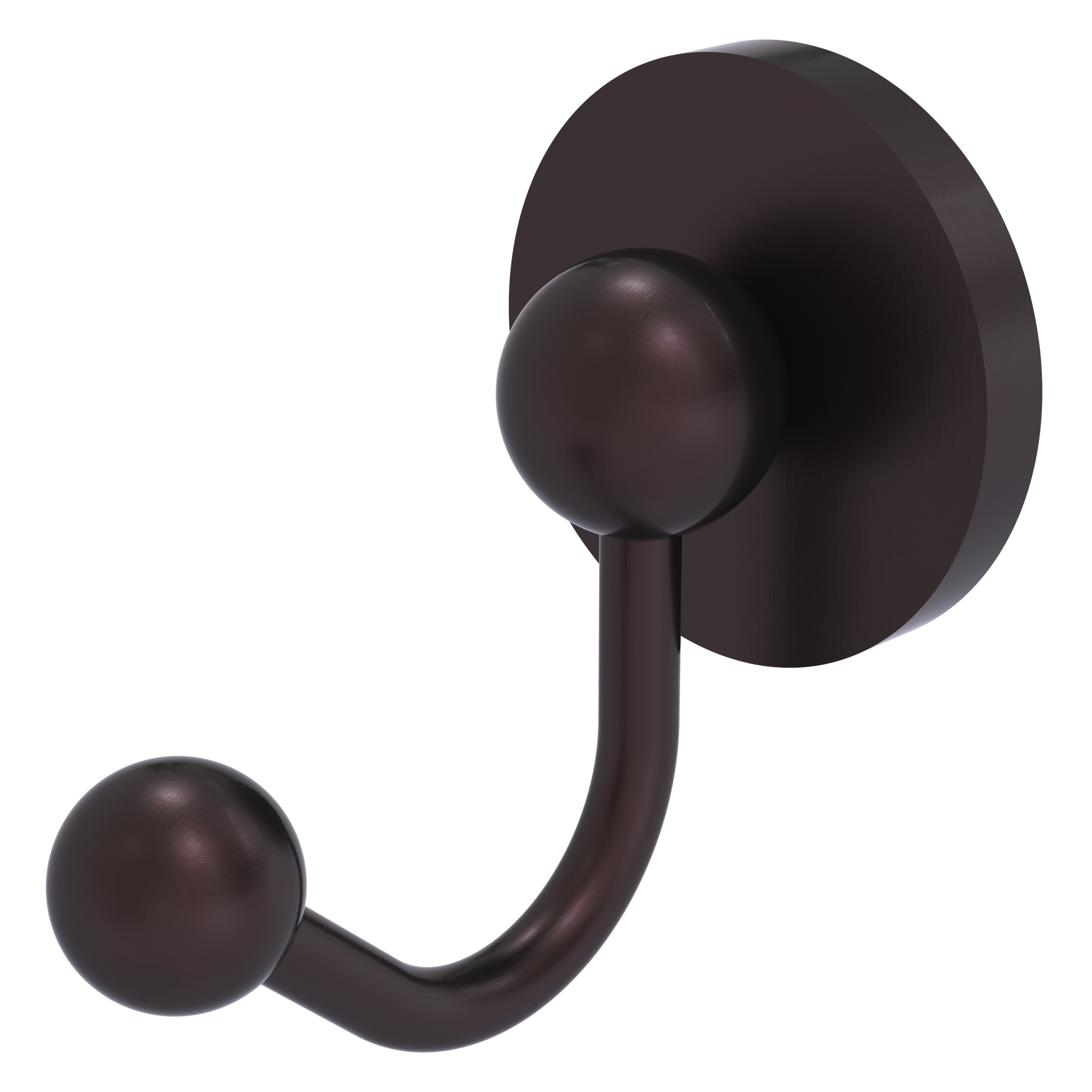 Gancho para toallas de montaje en pared de bronce antiguo Allied Brass Prestige Skyline de un solo gancho
