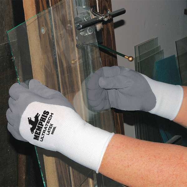 Guantes resistentes a productos químicos de 14" Mcr Safety, PVC, L, paquete de 12 - 6524S