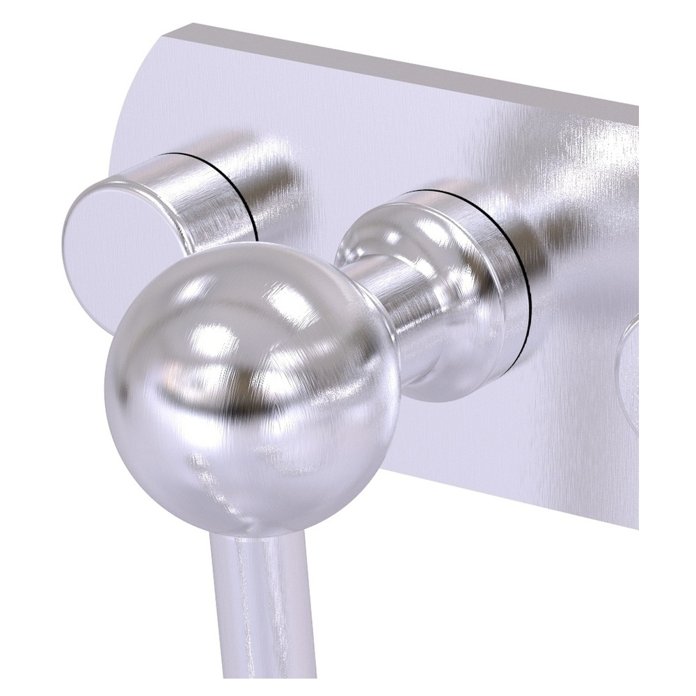 Gancho doble para toallas montado en pared Allied Brass Prestige Skyline cromado mate