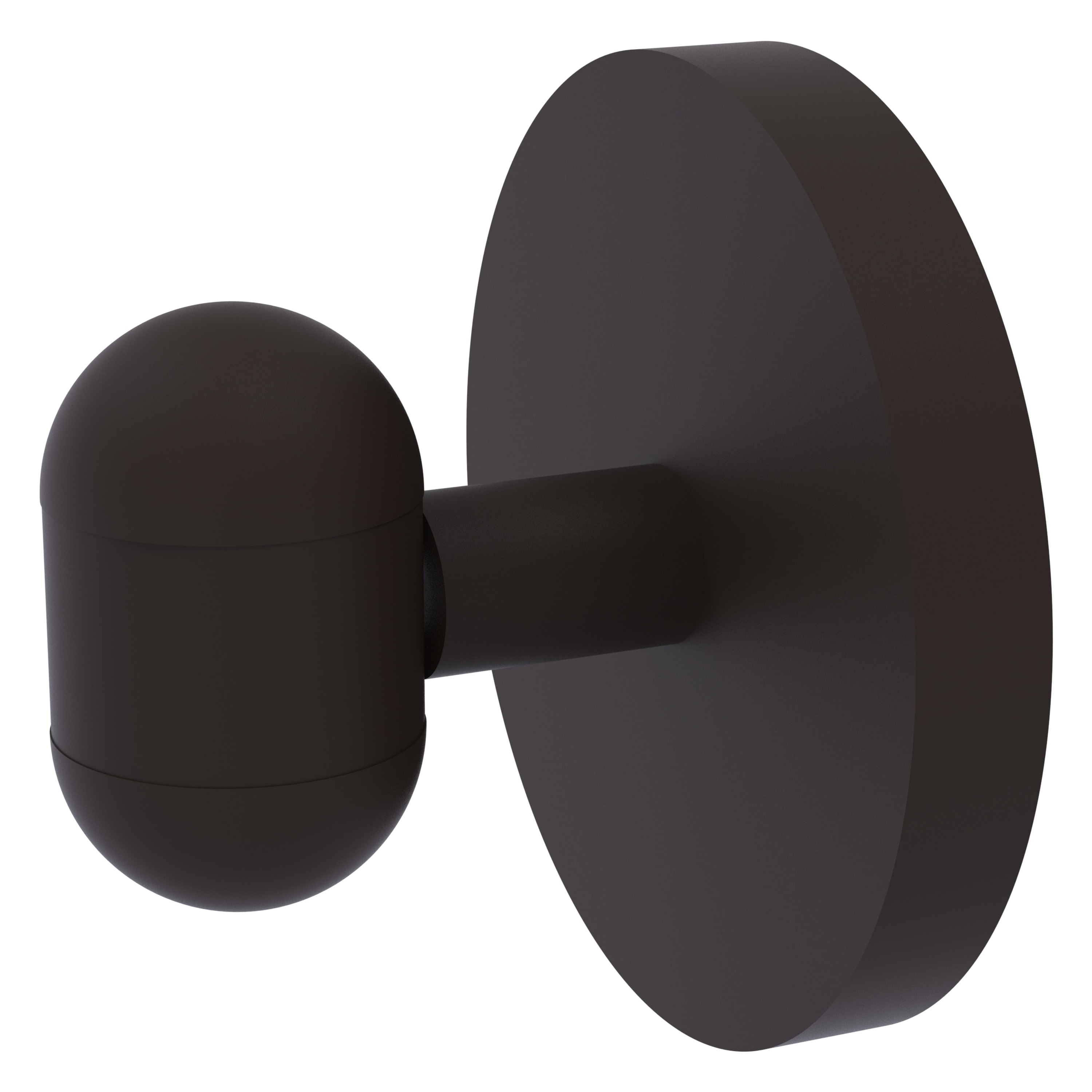 Colgador de toalla de bronce aceitado Allied Brass Tango con un solo gancho para montar en la pared TA-20-ORB