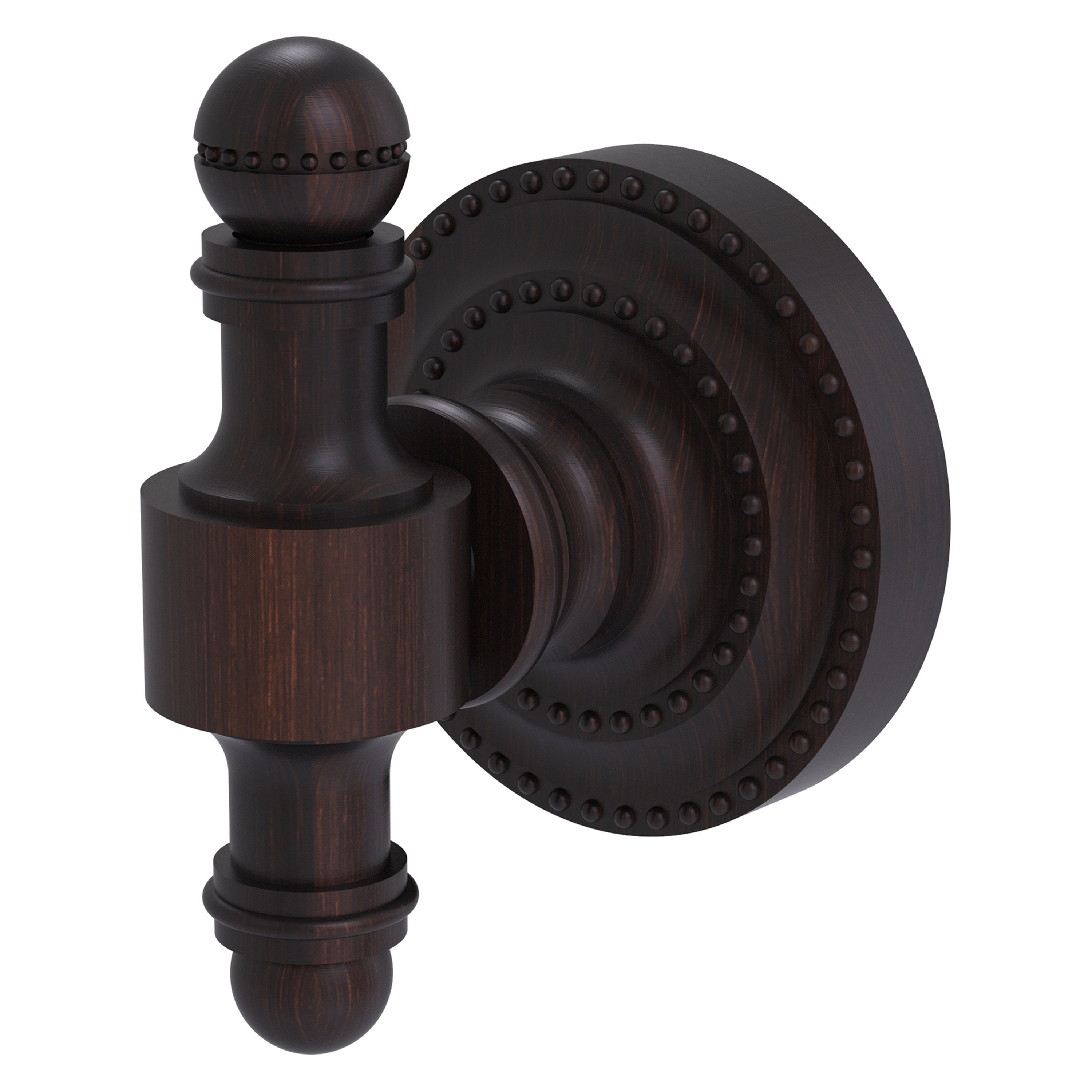 Percha de Toalla de Montaje en Pared con Gancho Único de Bronce Veneciano con Diseño Retro de Puntos RD-20-VB