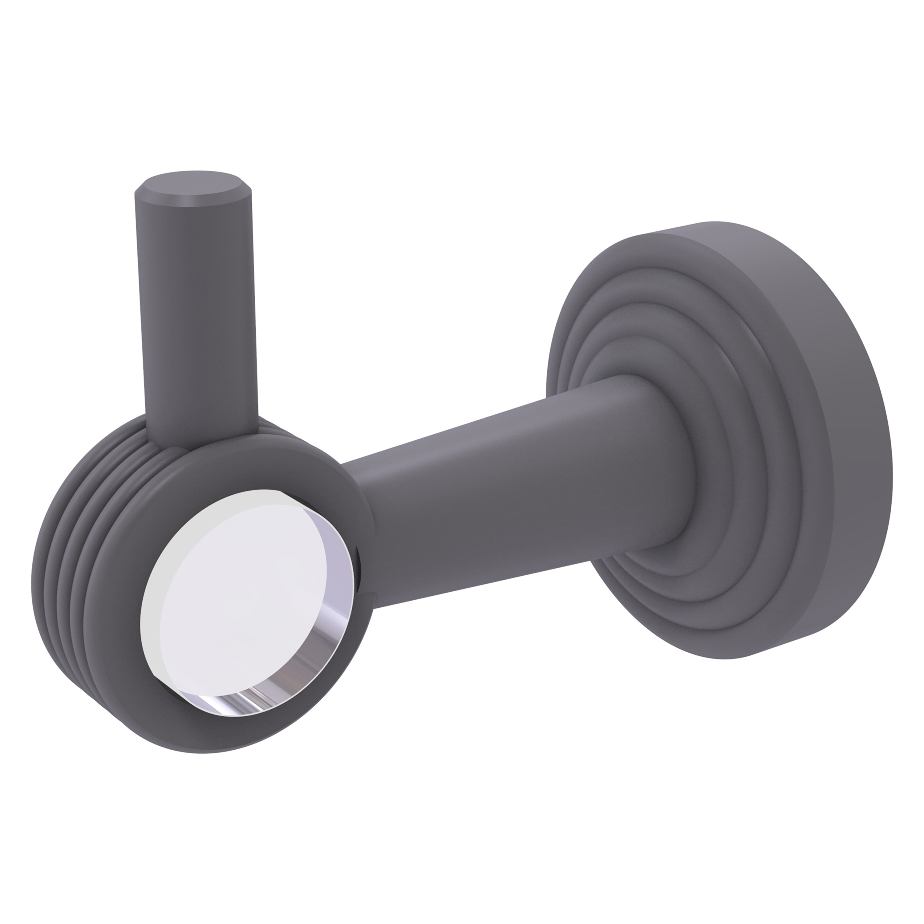 Gancho para toalla de pared simple en gris mate de Pacific Beach de Allied Brass.