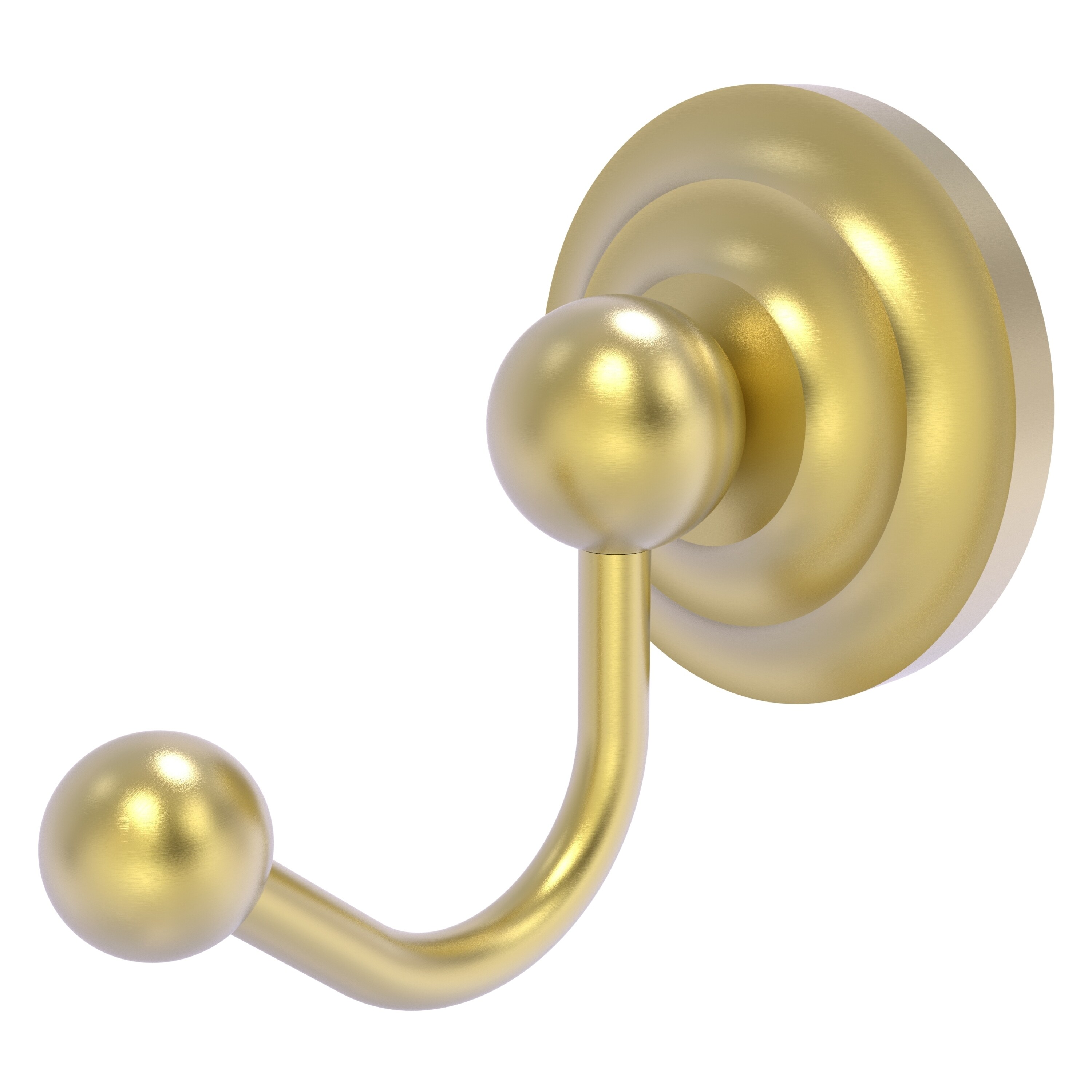 Colgador de toalla montado en la pared en acabado latón satinado de la colección Prestige Que New de Allied Brass