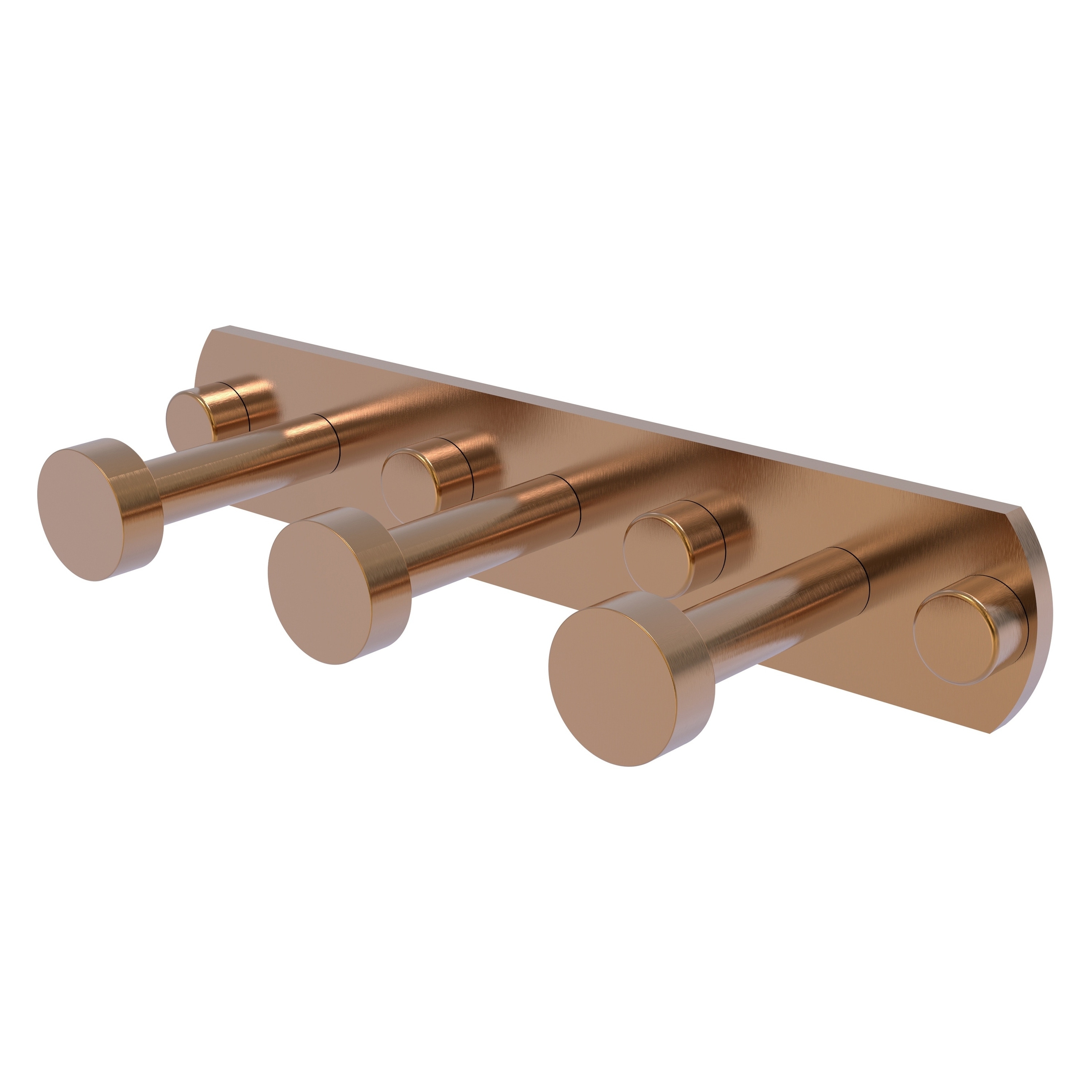 Colgador de Toallas de Pared Triple en Bronce Cepillado de Allied Brass Fresno