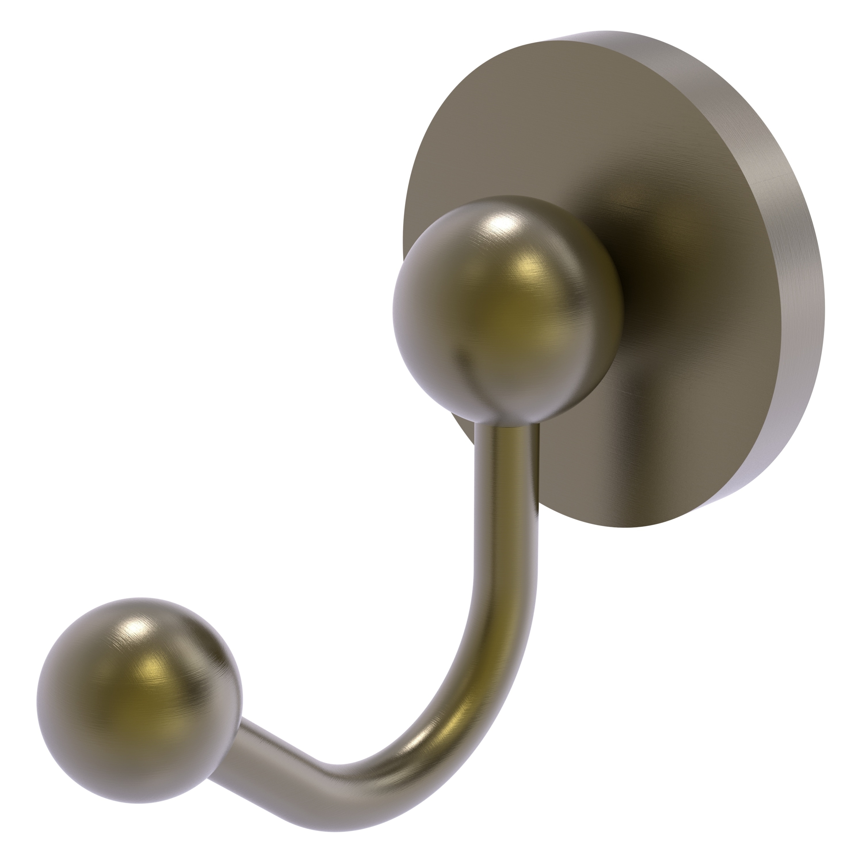 Gancho de Toalla de Pared Individual en Latón Antiguo Prestige Skyline de Allied Brass
