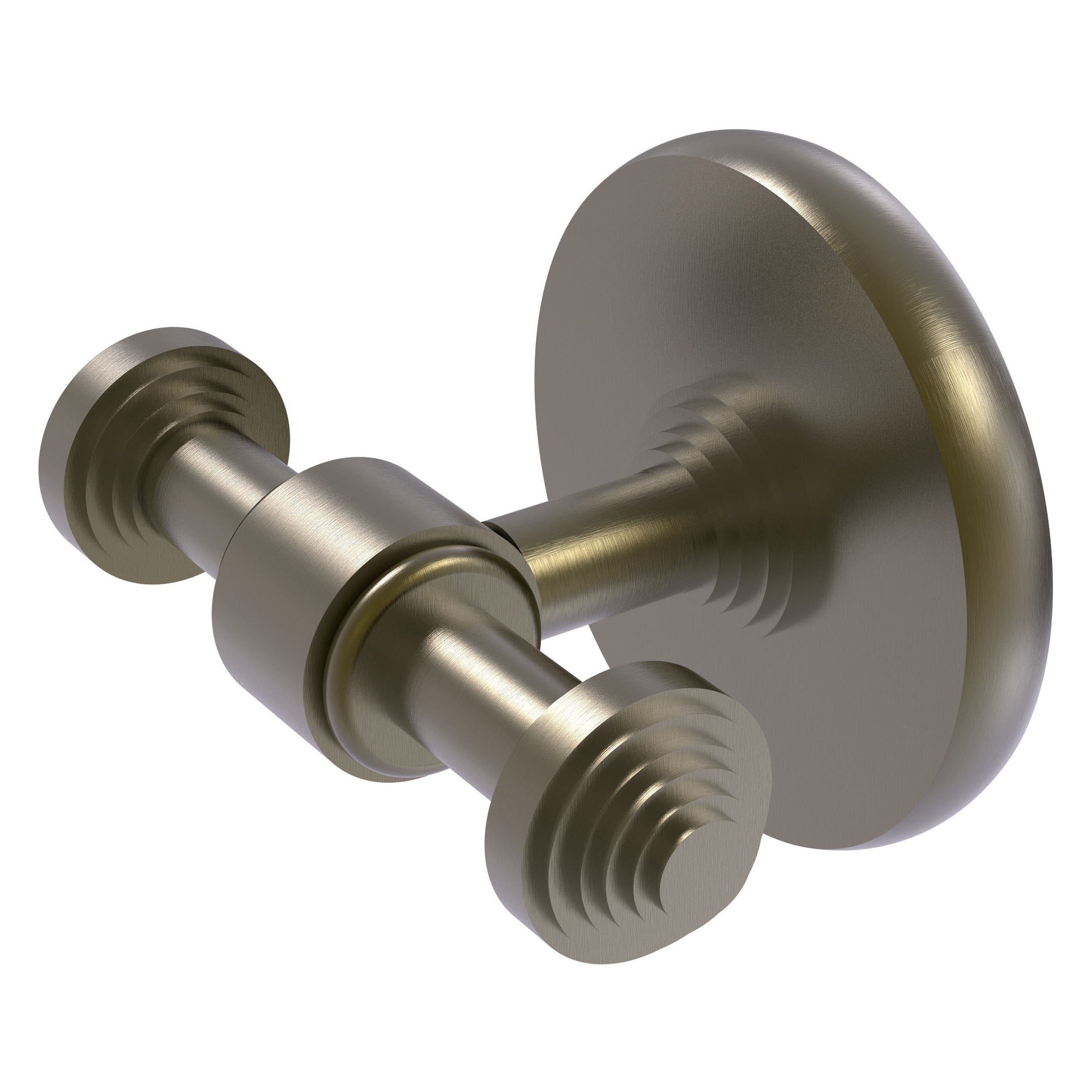 Gancho doble de montaje en pared con acabado en latón antiguo Southbeach de Allied Brass - SB-22-ABR