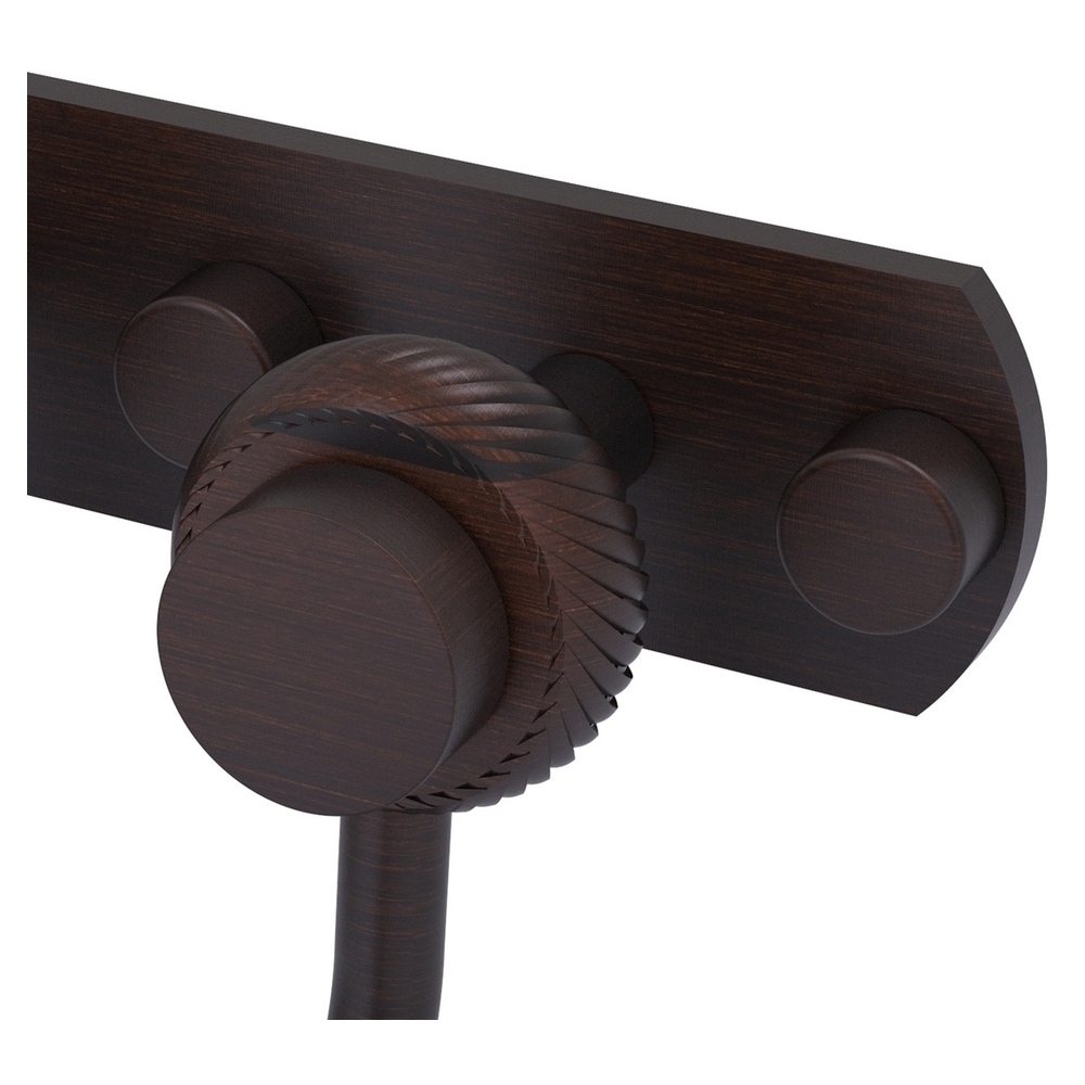 Colgador de Toallas de Pared de Triple Gancho en Bronce Veneciano de Mercurio 920T-3-VB