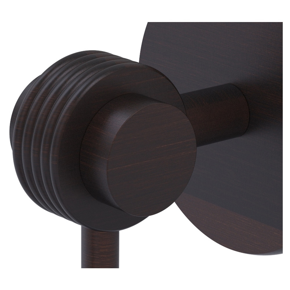 Gancho de pared individual de bronce veneciano Satellite Orbit Two de latón con montaje en pared 7220G-VB