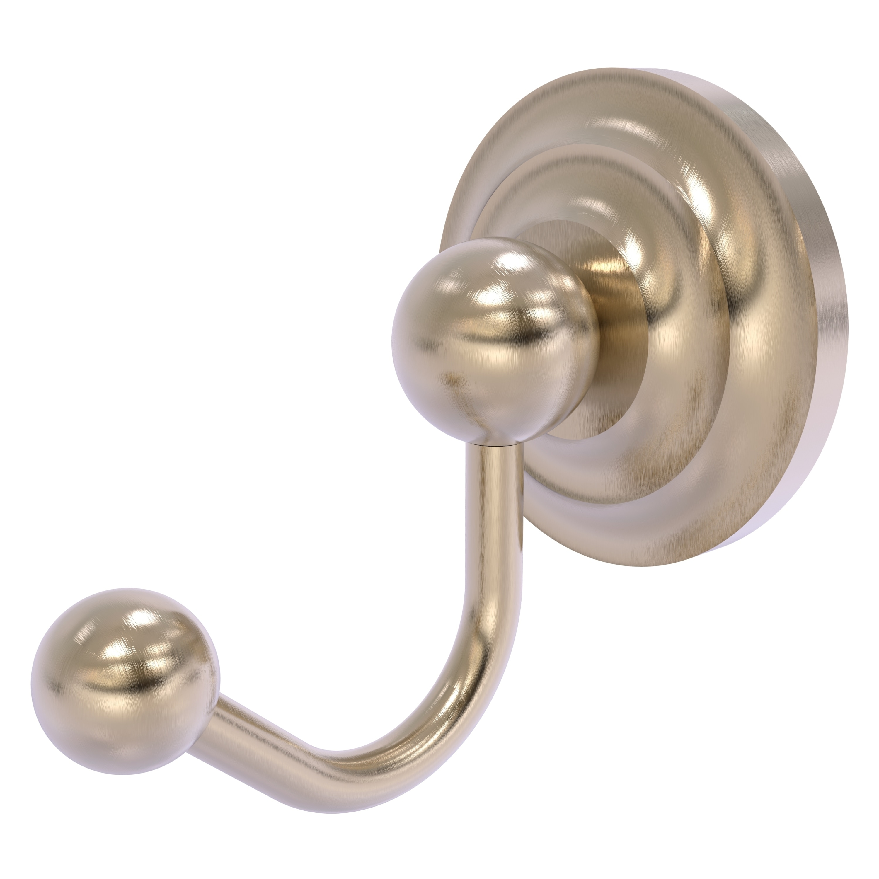 Gancho de Toalla de Pared Individual estilo Vintage en Negro Antiguo de Prestige Que New de Allied Brass