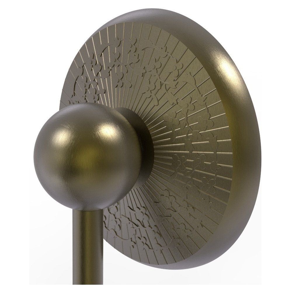 Gancho para toalla de pared de latón antiguo de una sola percha Allied Brass Prestige Monte Carlo.