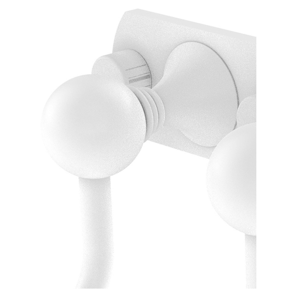 Colgador de Toallas de Pared Triple en Color Blanco Mate de la línea Shadwell