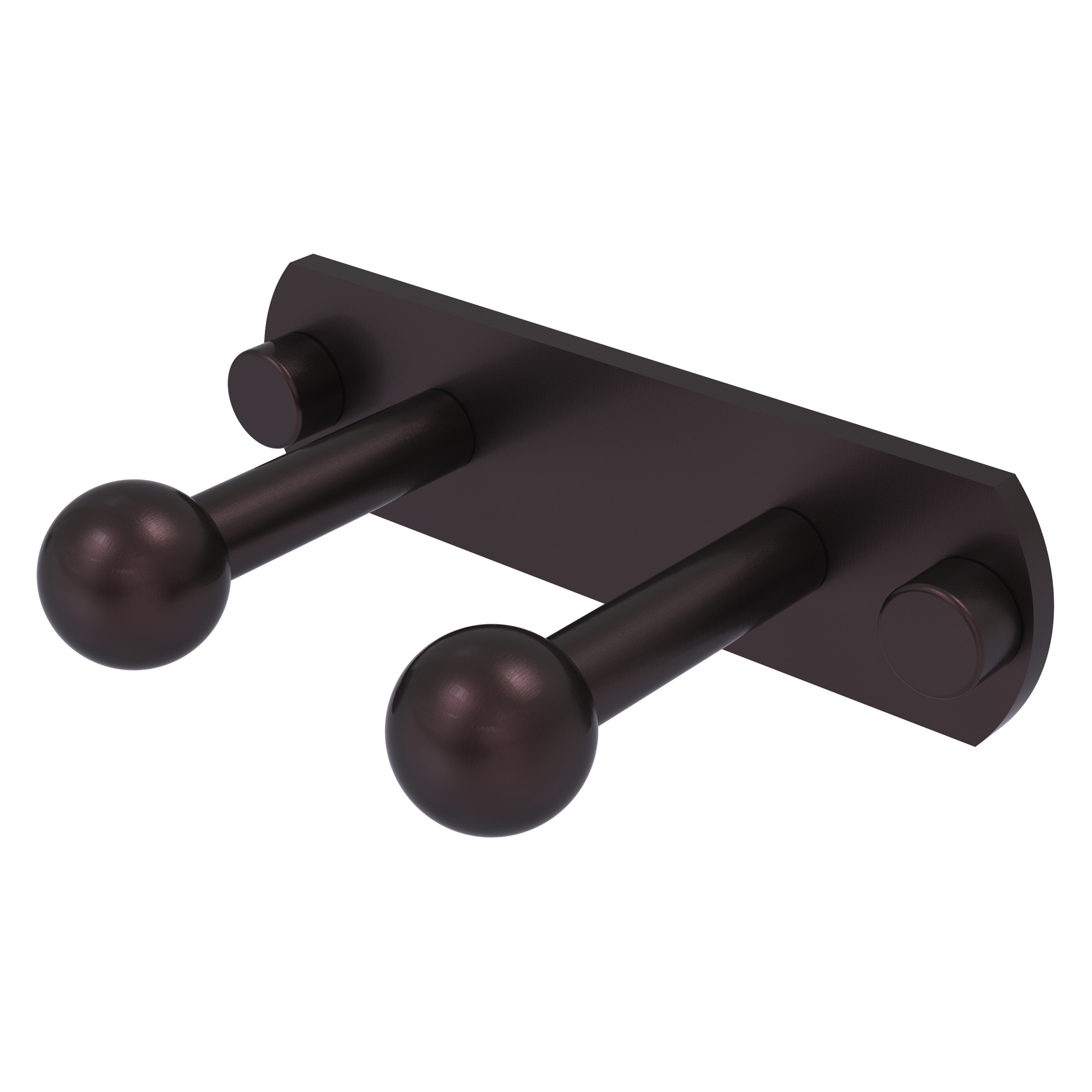 Gancho para toalla montado en la pared con doble gancho estilo antiguo bronce - Allied Brass Prestige Skyline P1000-20-2-ABZ