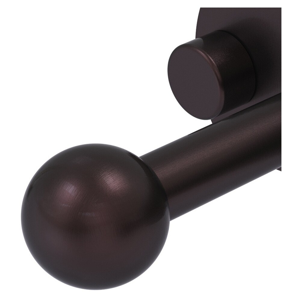 Gancho para toalla montado en la pared con doble gancho estilo antiguo bronce - Allied Brass Prestige Skyline P1000-20-2-ABZ