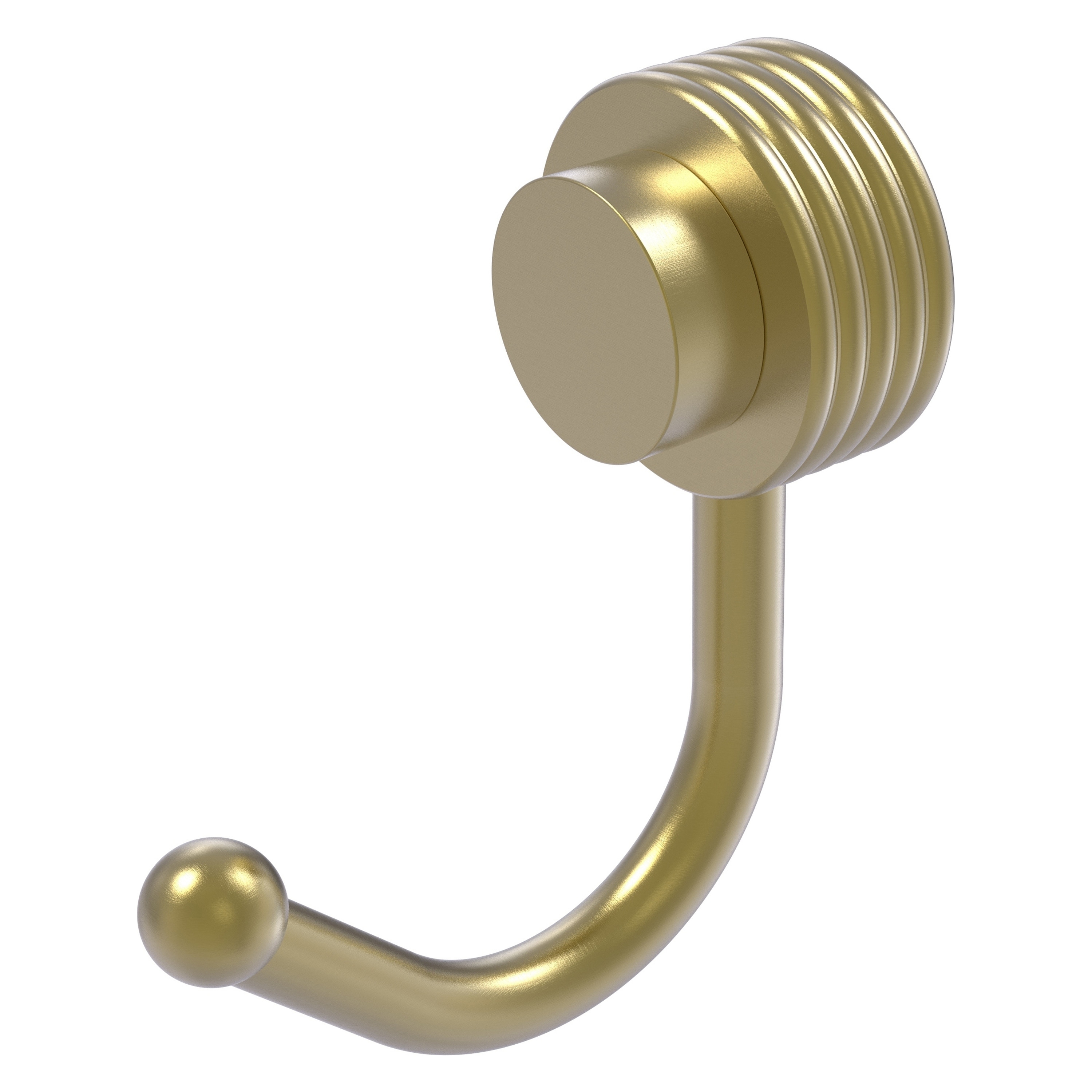 Percha para toalla de montaje en pared individual en latón satinado de estilo Venus - Latón satinado