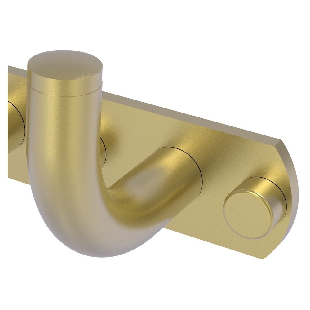 Colgador de Toallas de Pared con Triple Gancho en Latón Satinado Allied Brass Remi