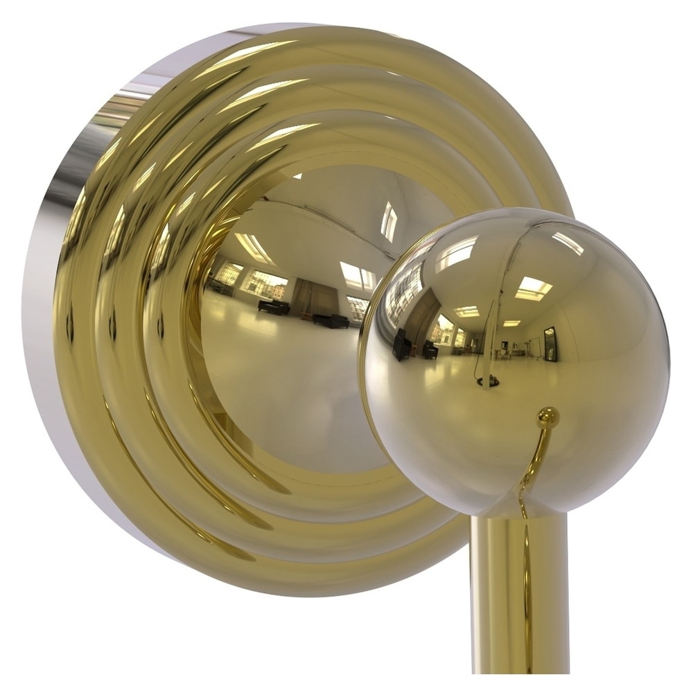 Colgador de toallas de pared con gancho simple en latón sin lacar Sag Harbor de Allied Brass