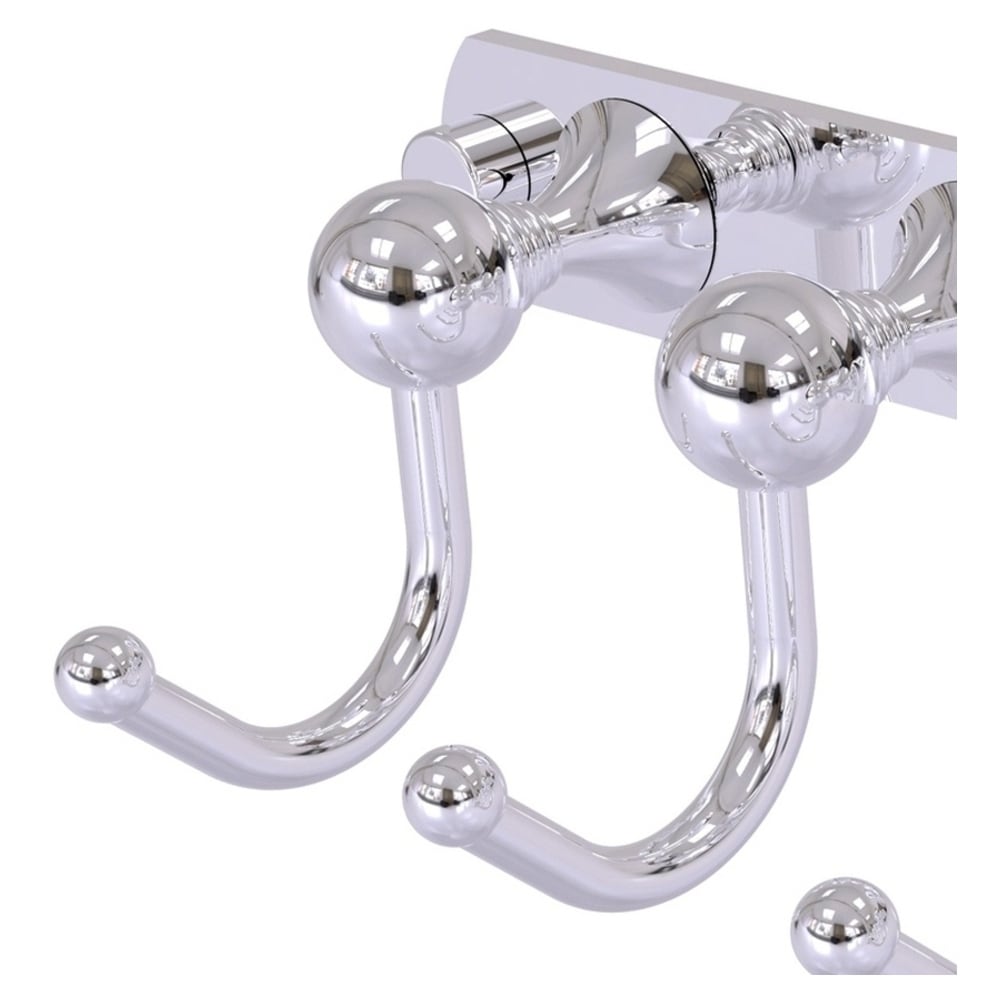 Gancho de Toalla de Montaje en Pared de 6 Ganchos en Cromo Pulido Shadwell de Allied Brass