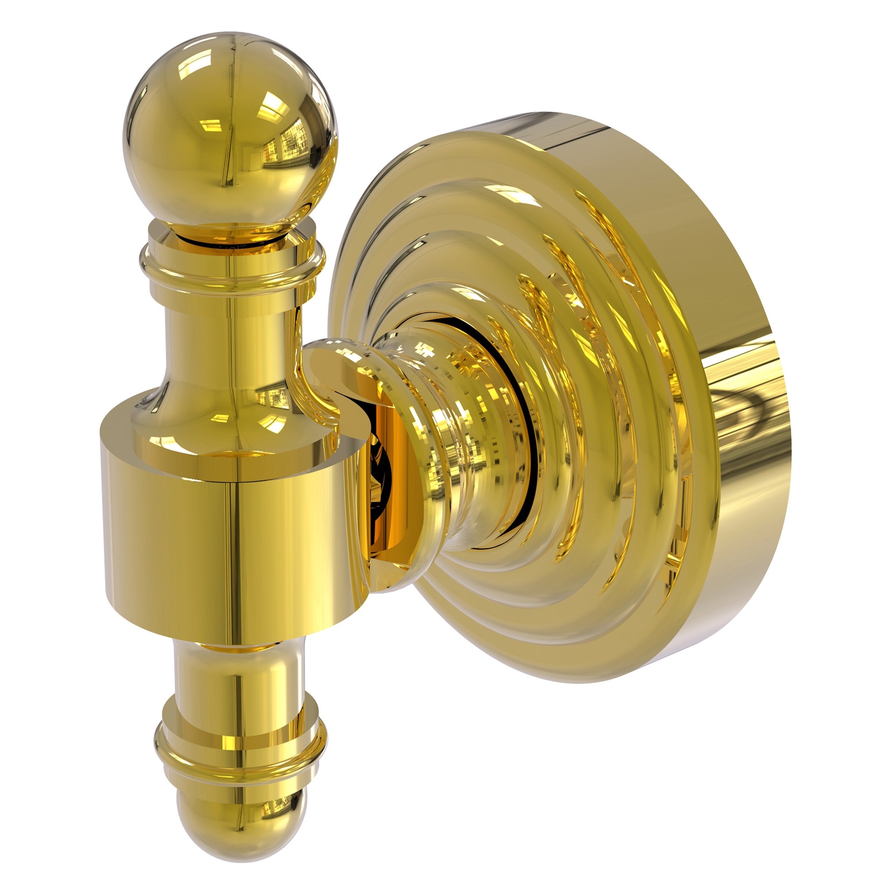 Colgador de toallas de montaje en pared de latón pulido de estilo Retro Wave de Allied Brass