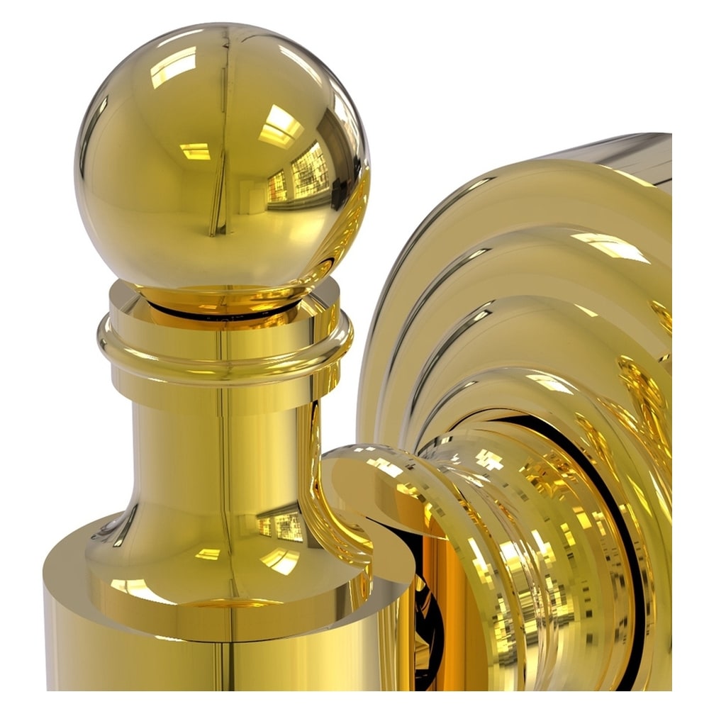 Colgador de toallas de montaje en pared de latón pulido de estilo Retro Wave de Allied Brass