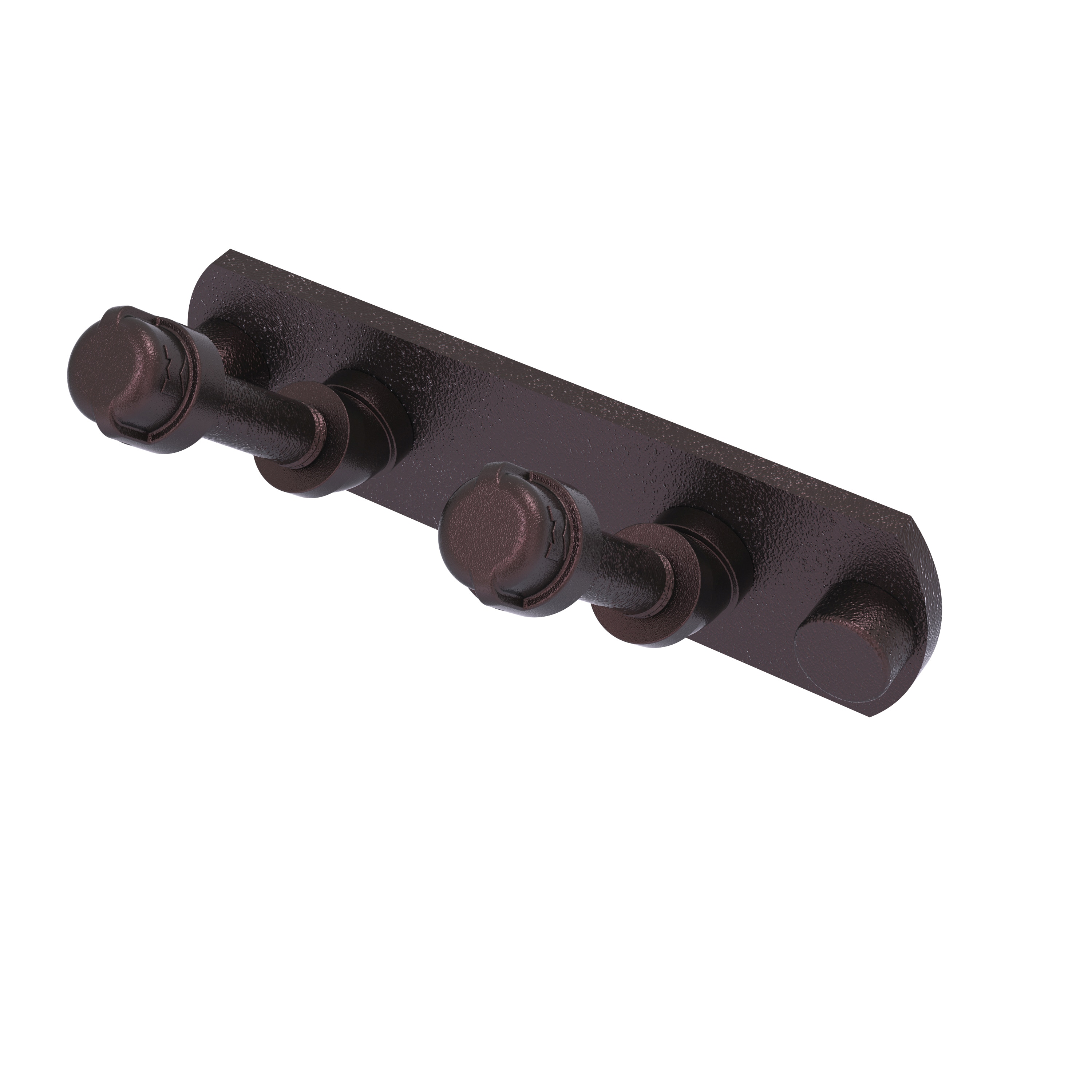 Gancho Doble de Montaje en Pared de Bronce Antiguo de la Línea de Tubería Allied Brass