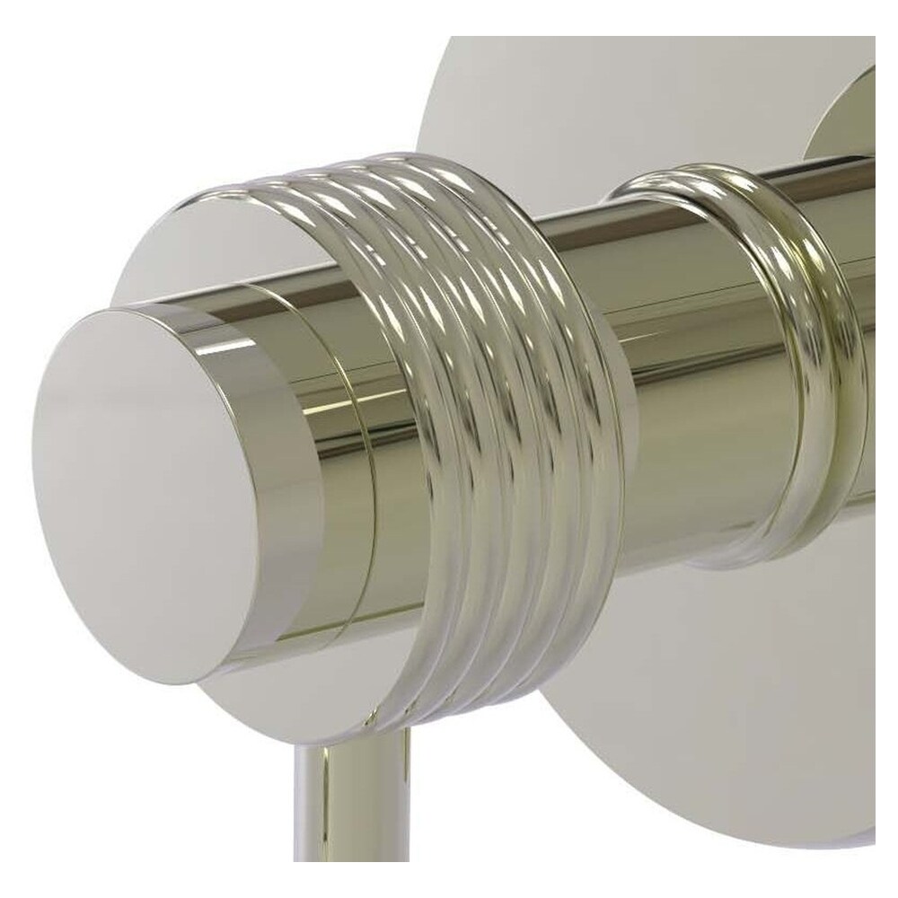Percha de toalla de montaje en pared de una única percha de níquel pulido Mercury de Allied Brass 920G-PNI